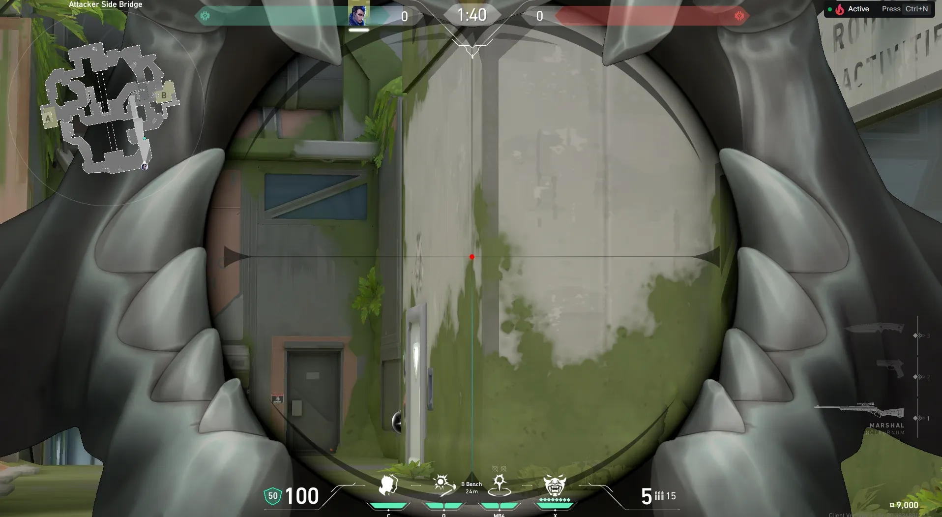 Yoru Gatecrash on Fracture Attack Site B — step 3 of 4: Aim — line up the shot