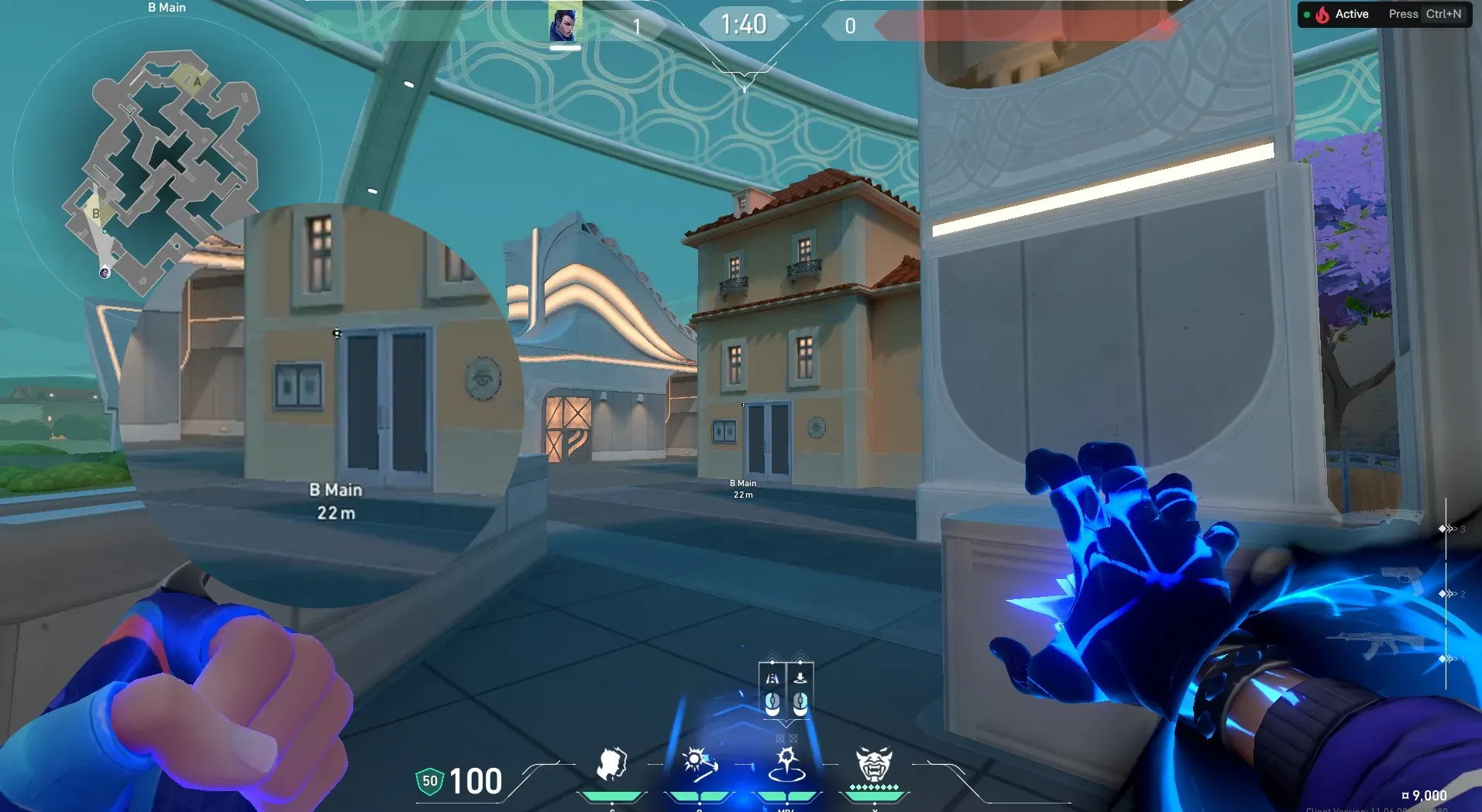 Yoru Gatecrash on Pearl Defense Site A — step 2 of 3: Aim — line up the shot