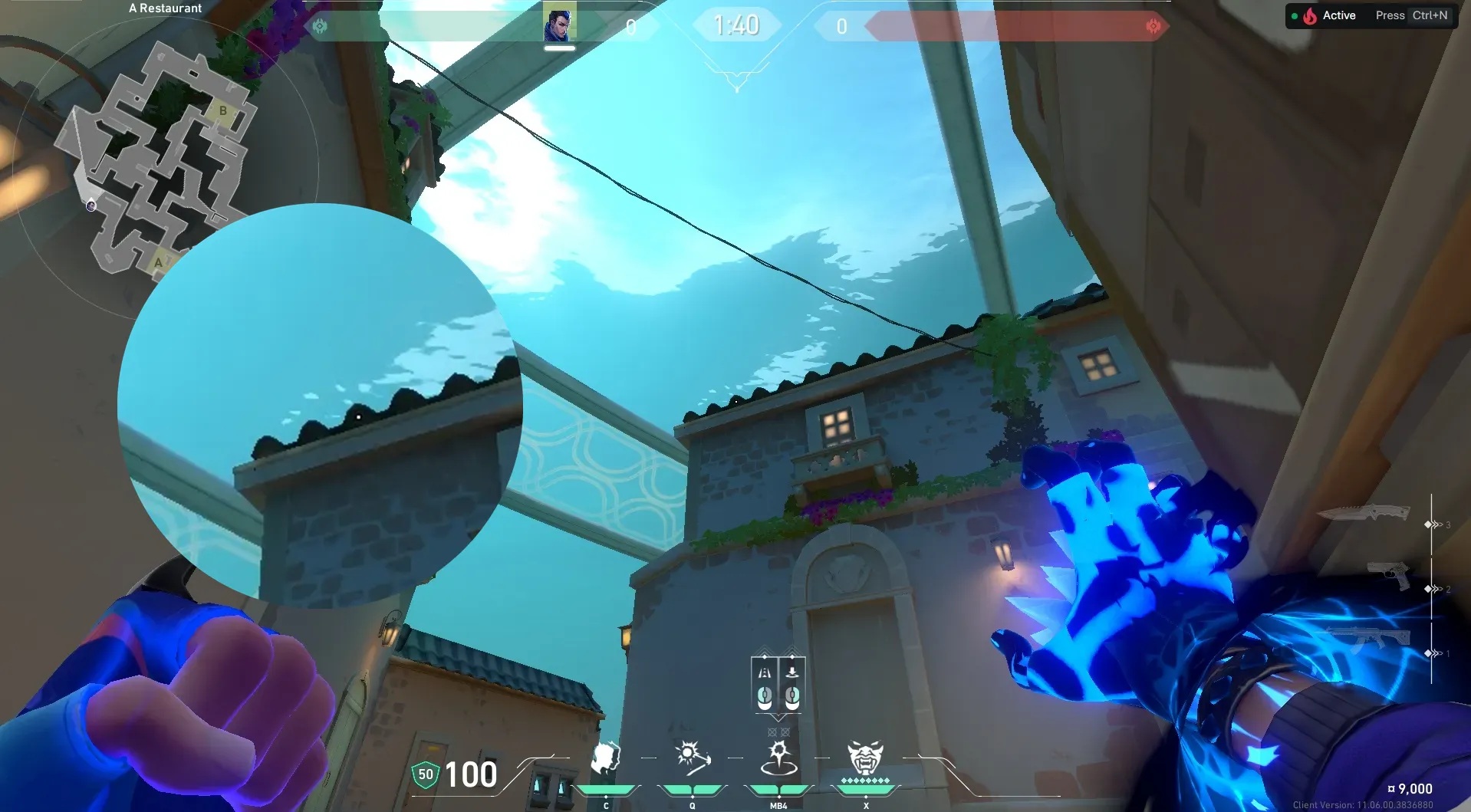 Yoru Gatecrash on Pearl Attack Site B — step 2 of 3: Aim — line up the shot