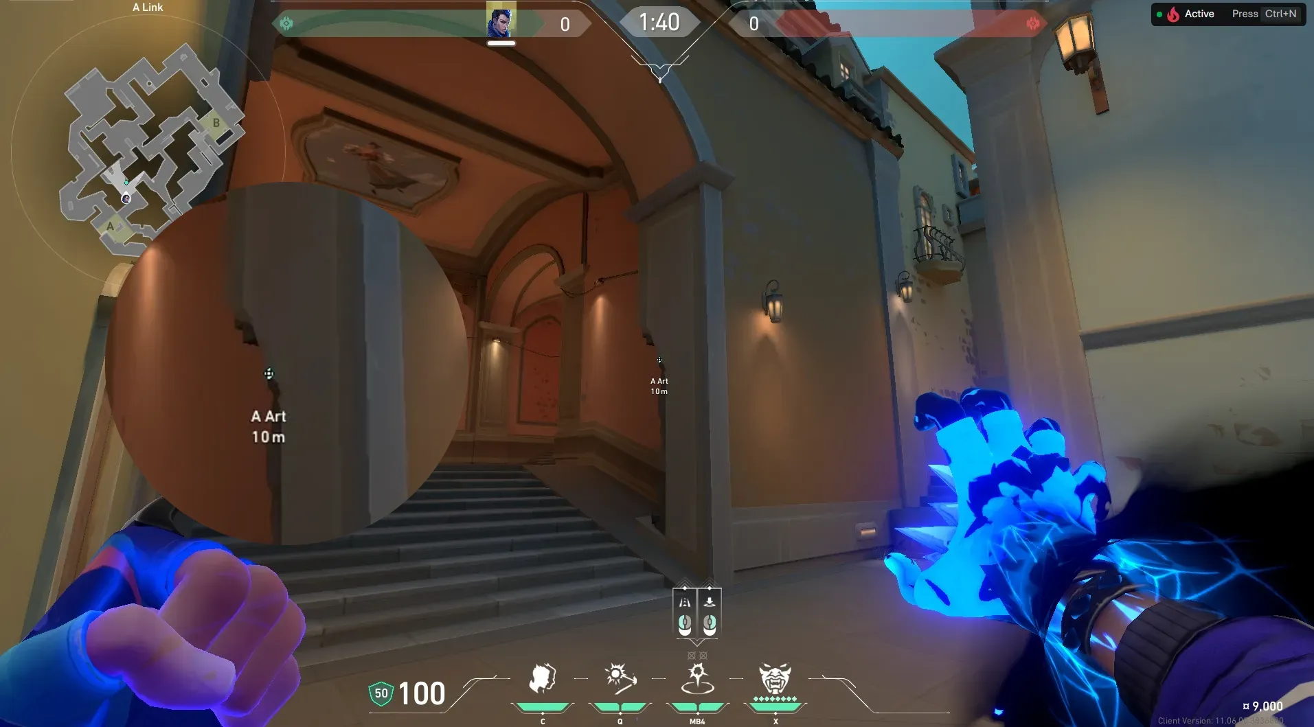 Yoru Gatecrash on Pearl Defense Site B — step 2 of 3: Aim — line up the shot