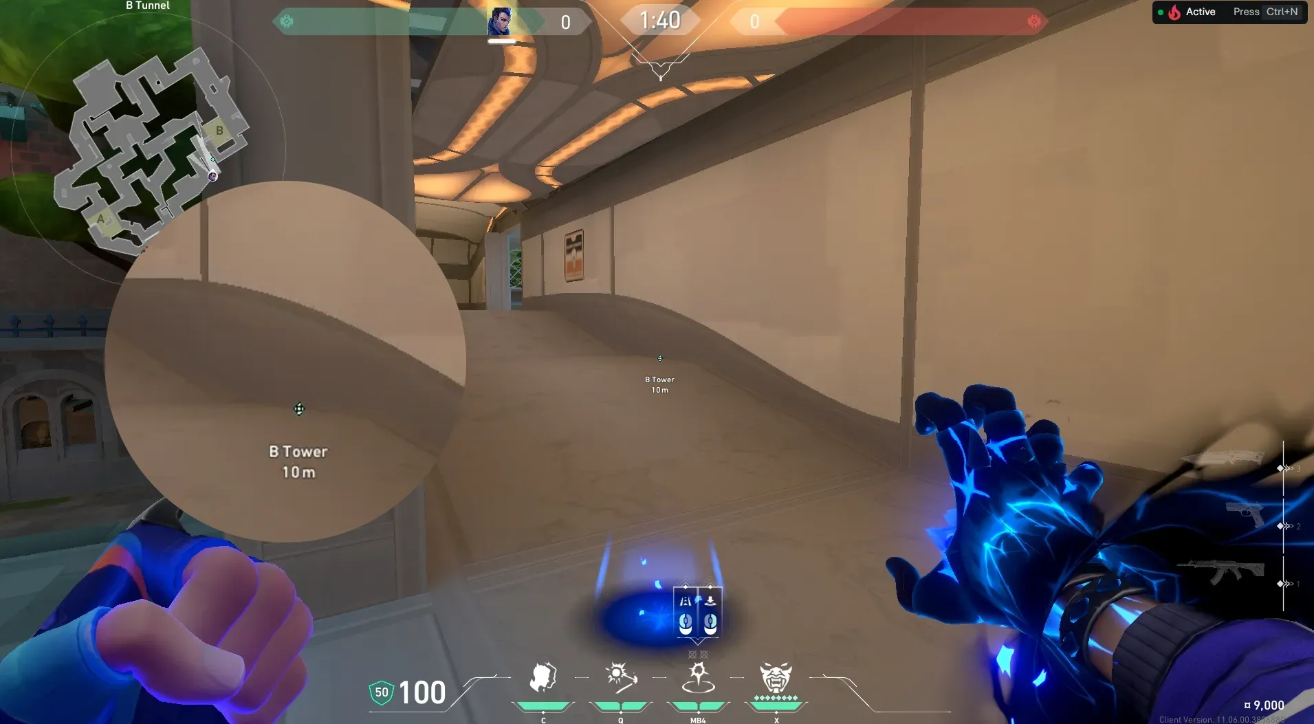 Yoru Gatecrash on Pearl Defense Site B — step 2 of 3: Aim — line up the shot