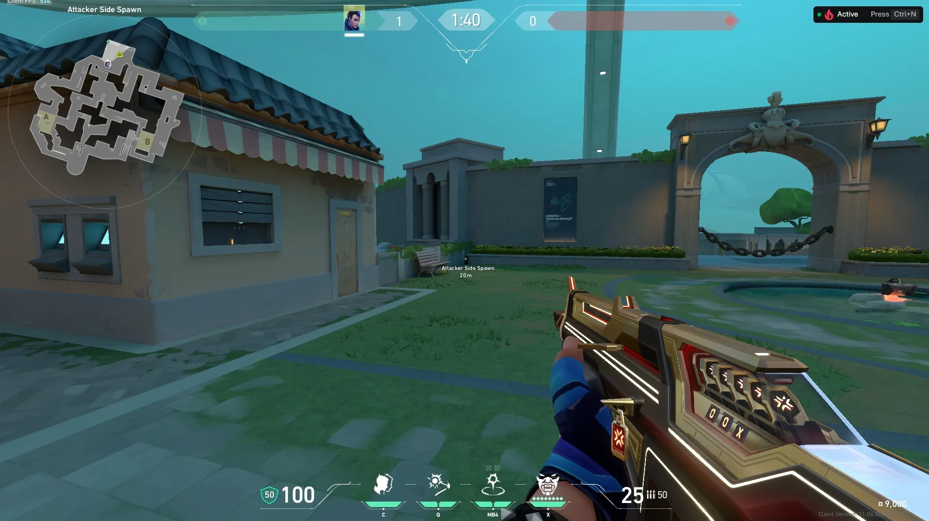 Yoru Gatecrash on Pearl Attack Site B — step 1 of 4: Position — where to stand