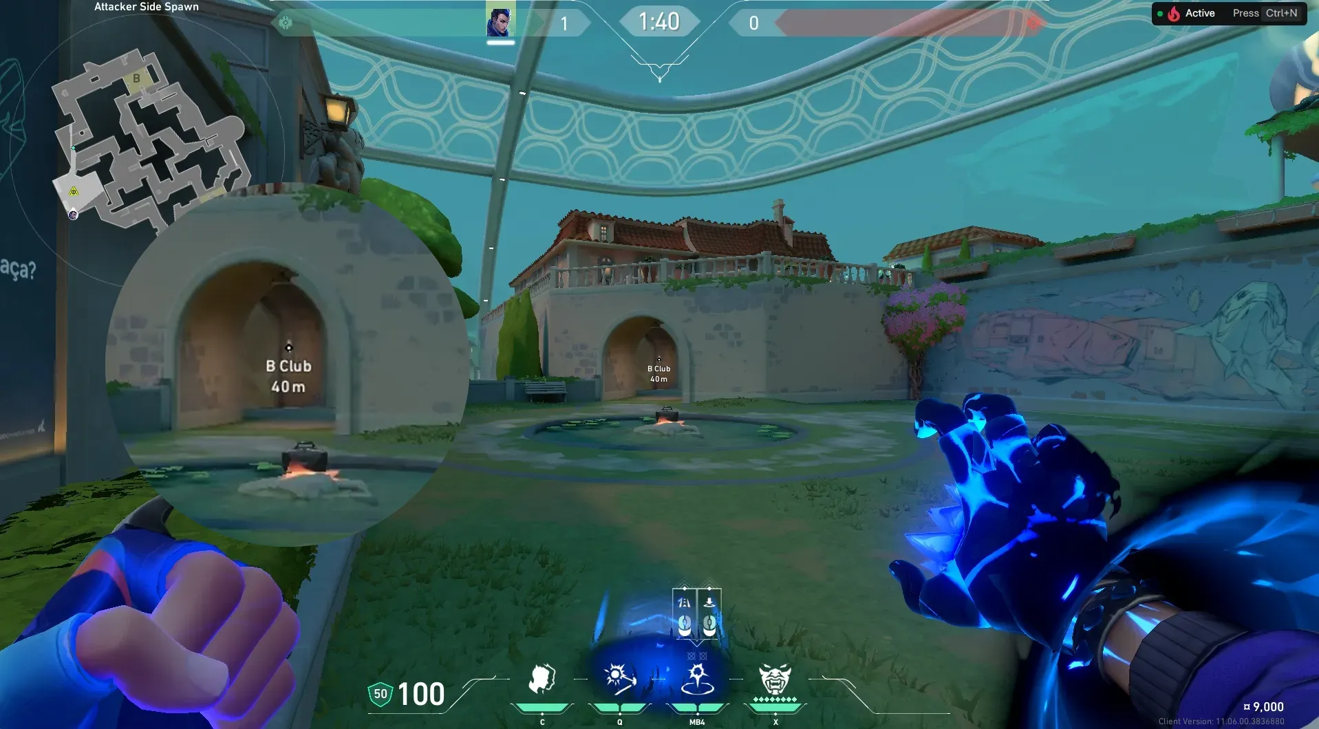 Yoru Gatecrash on Pearl Attack Site B — step 2 of 4: Aim — line up the shot