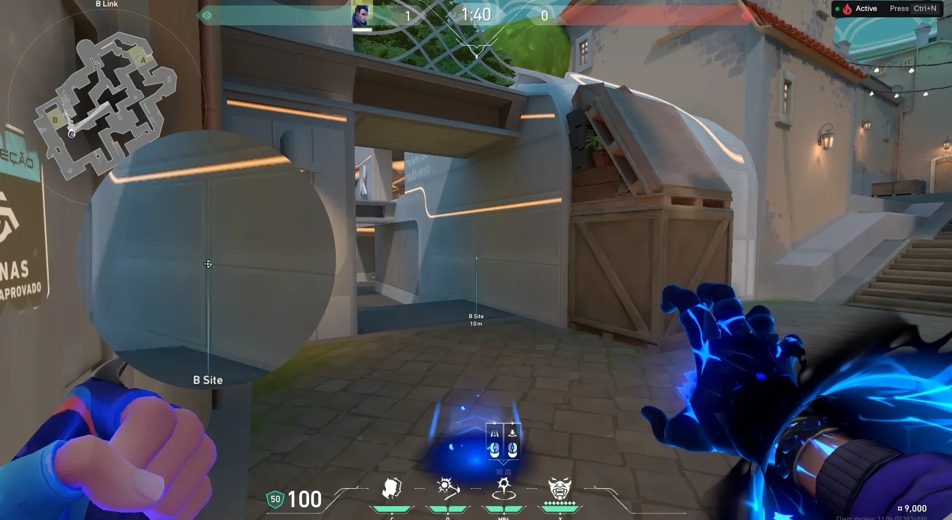 Yoru Gatecrash on Pearl Defense Site A — step 2 of 3: Aim — line up the shot