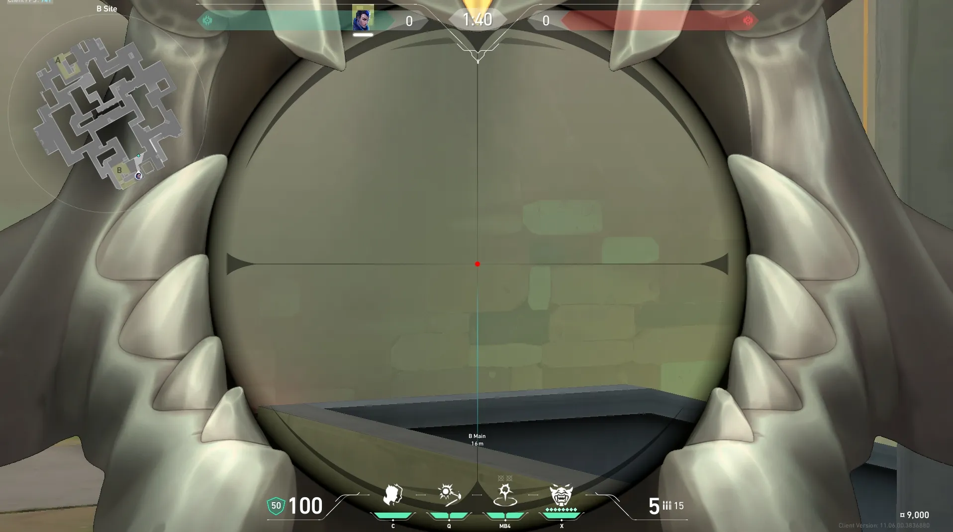 Yoru Gatecrash on Abyss Defense Site B — step 3 of 4: Aim — line up the shot