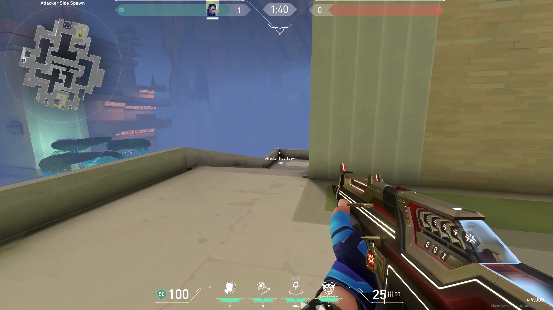 Yoru Gatecrash on Abyss Attack Site A — step 1 of 3: Position — where to stand