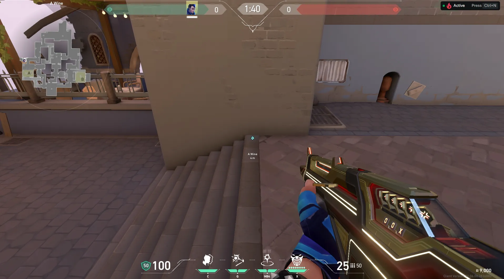 Yoru Gatecrash on Ascent Attack Site A — step 1 of 3: Position — where to stand