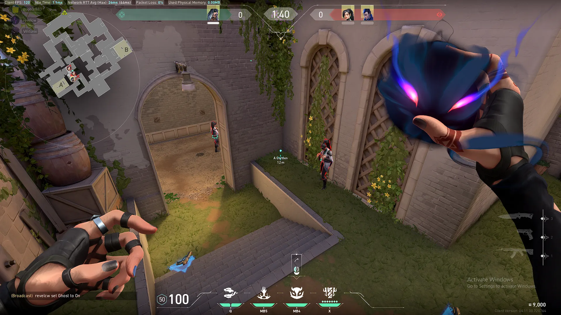 Fade Haunt on Ascent Defense Site A — step 1 of 3: Position — where to stand