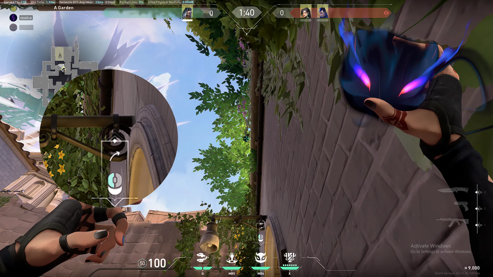 Fade Haunt on Ascent Defense Site A — step 2 of 3: Aim — line up the shot