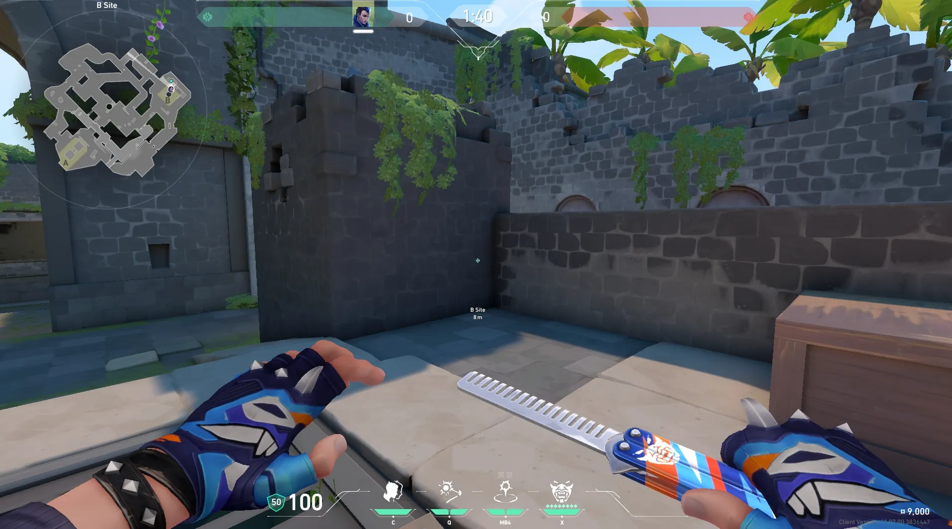 Yoru Gatecrash on Breeze Defense Site B — step 1 of 3: Position — where to stand
