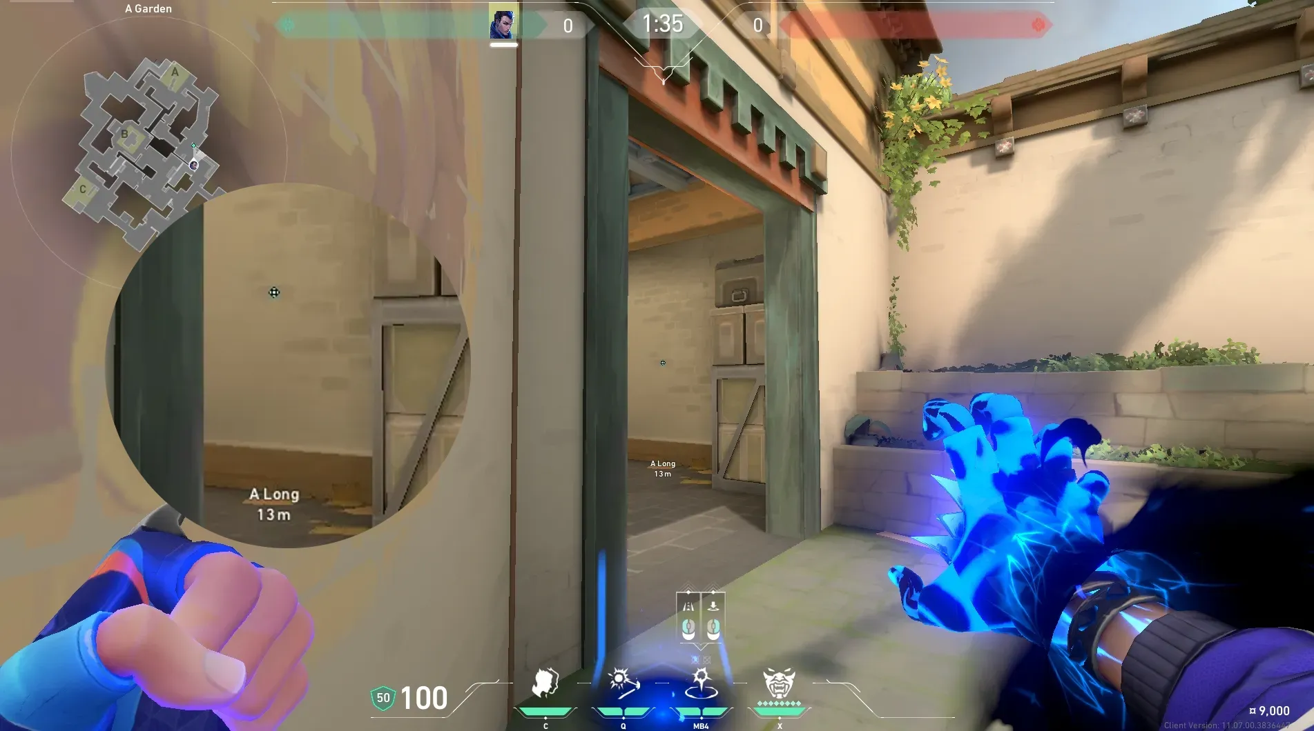 Yoru Gatecrash on Haven Attack Site A — step 2 of 4: Aim — line up the shot