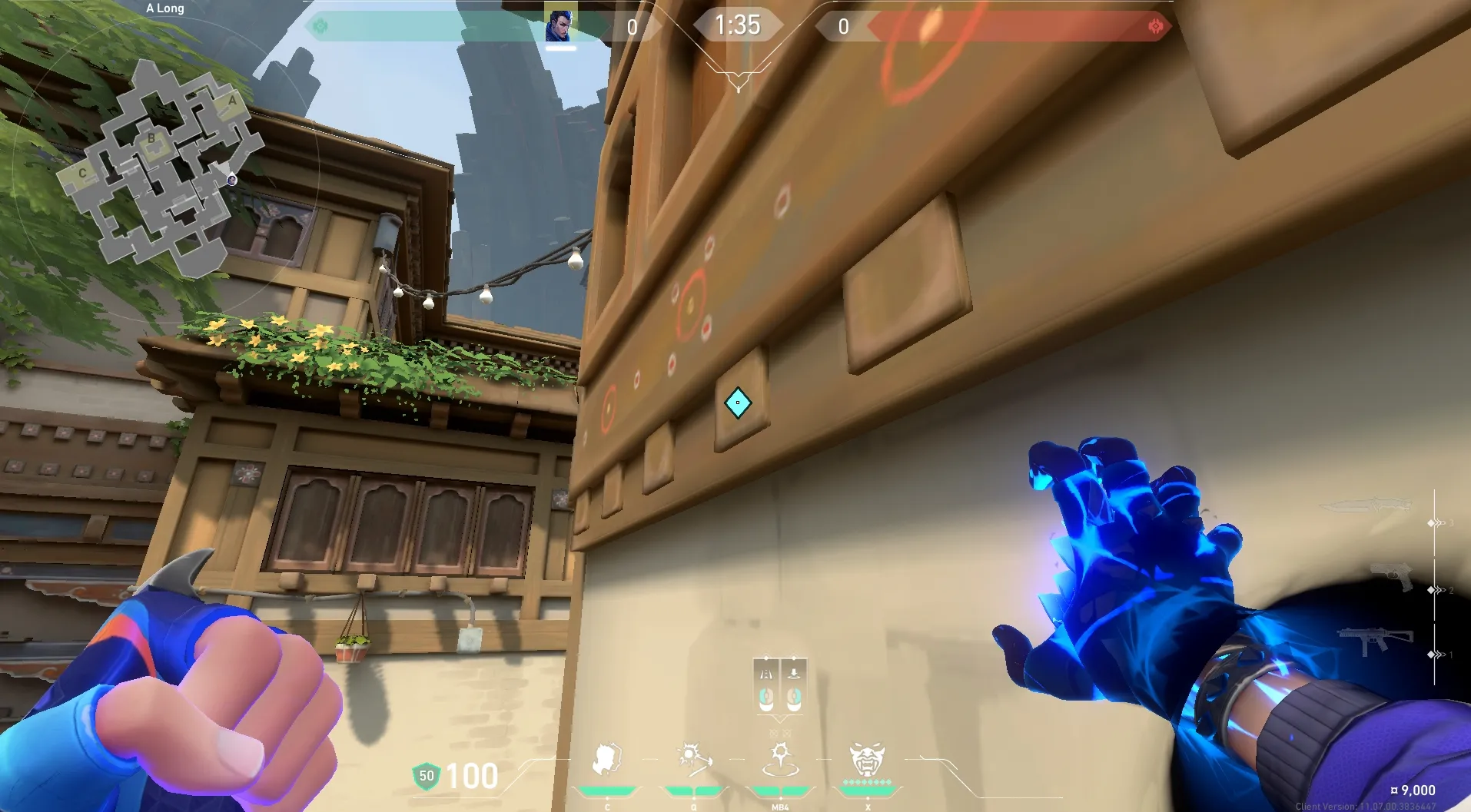 Yoru Gatecrash on Haven Attack Site A — step 2 of 3: Aim — line up the shot