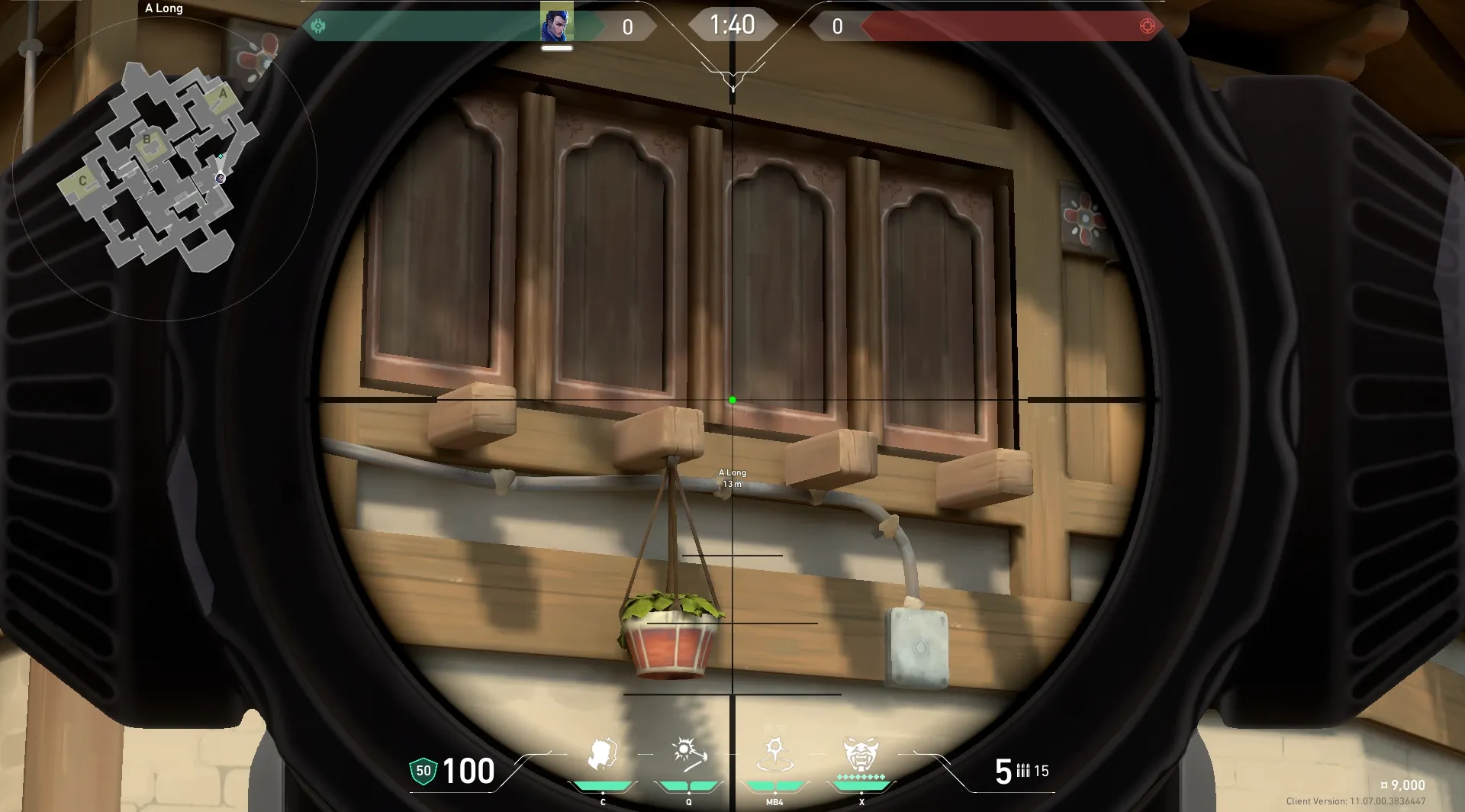 Yoru Gatecrash on Haven Attack Site A — step 3 of 4: Aim — line up the shot