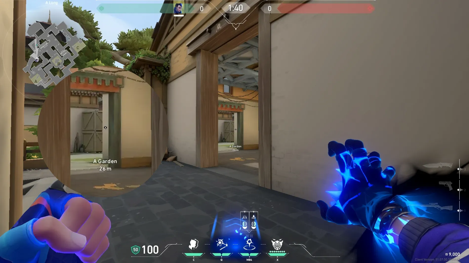 Yoru Gatecrash on Haven Attack Site A — step 2 of 3: Aim — line up the shot