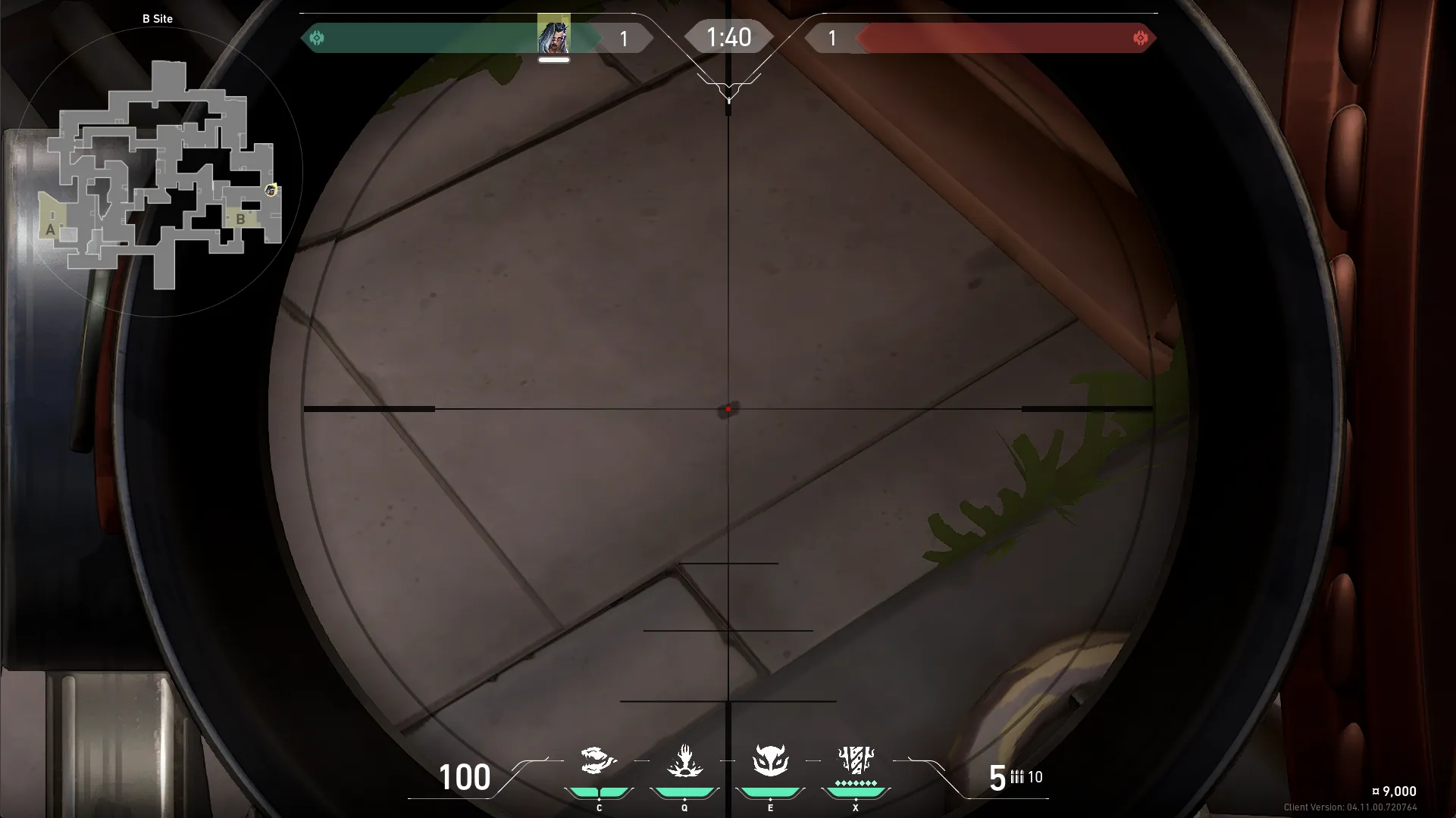 Fade Haunt on Split Defense Site B — step 1 of 4: Position — where to stand