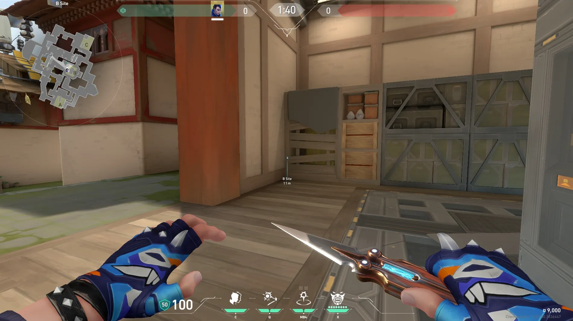 Yoru Gatecrash on Haven Defense Site A — step 1 of 3: Position — where to stand