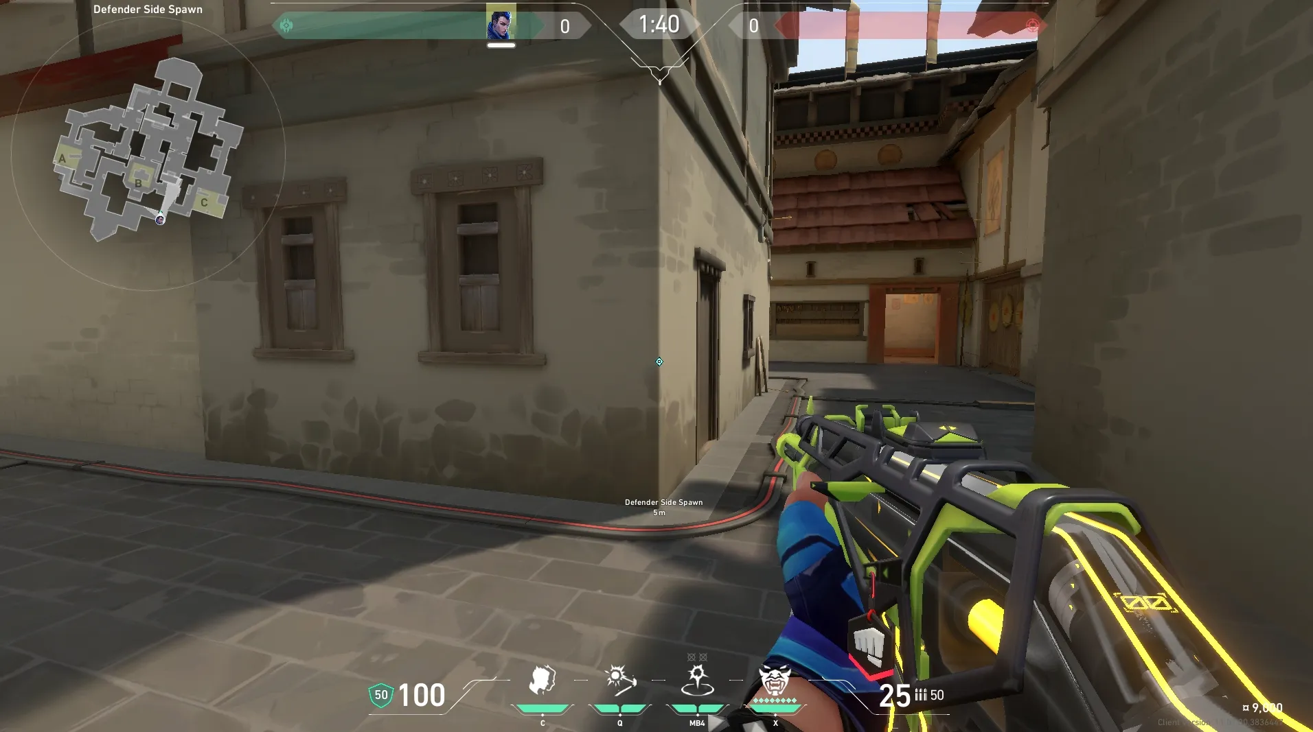 Yoru Gatecrash on Haven Defense Site C — step 1 of 3: Position — where to stand