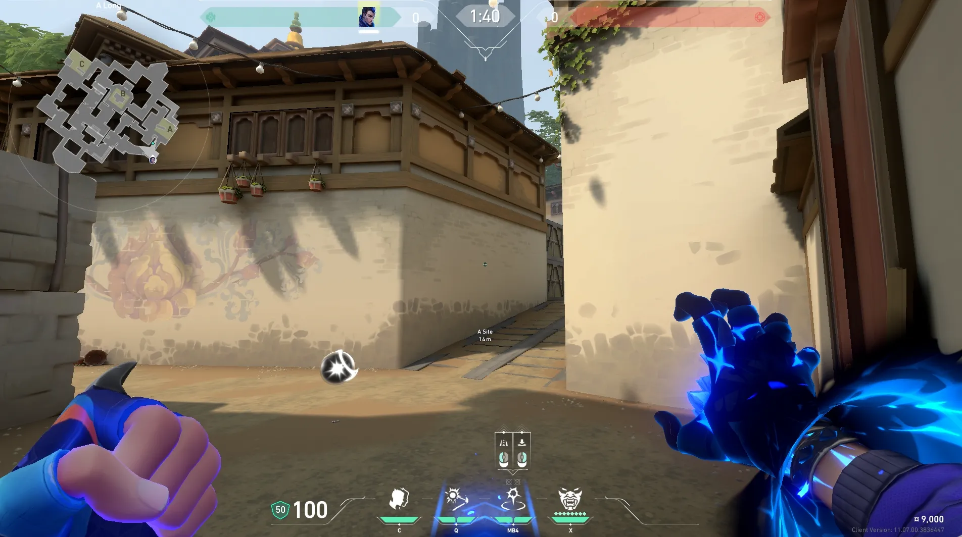 Yoru Gatecrash on Haven Attack Site A — step 2 of 3: Aim — line up the shot