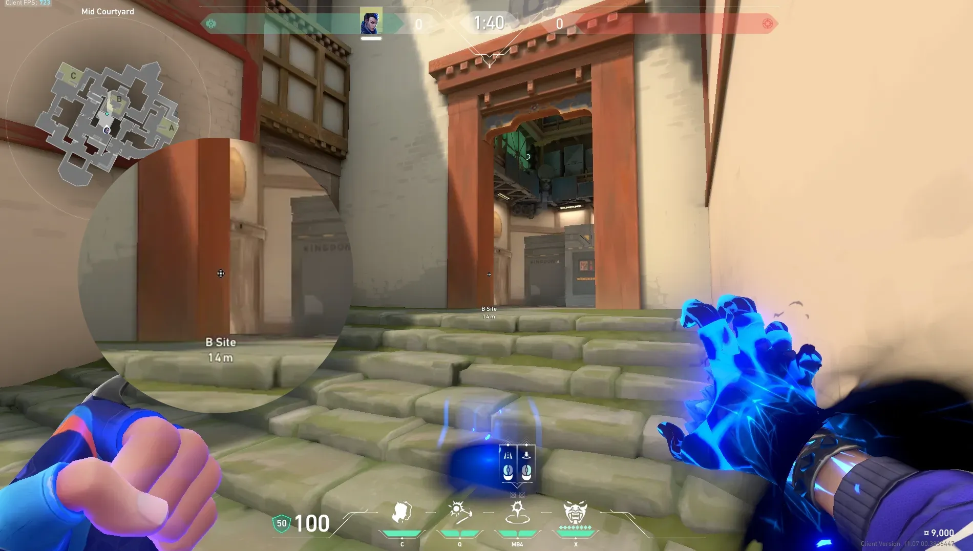 Yoru Gatecrash on Haven Attack Site B — step 2 of 3: Aim — line up the shot