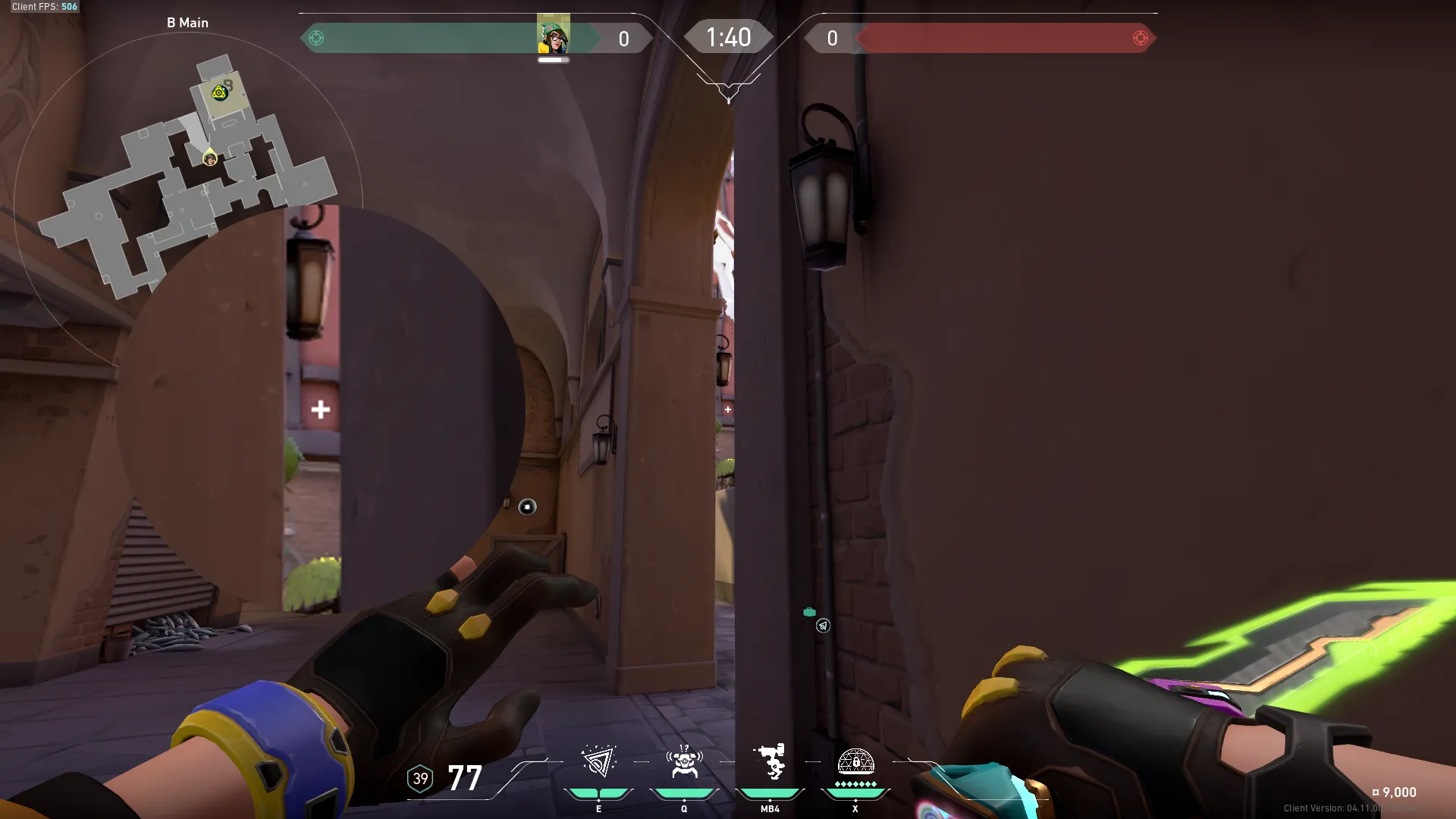 Killjoy Nanoswarm on Ascent Attack Site B — step 2 of 4: Aim — line up the shot