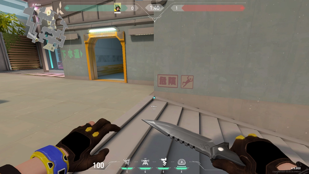 Killjoy Nanoswarm on Split Attack Site A — step 1 of 3: Position — where to stand