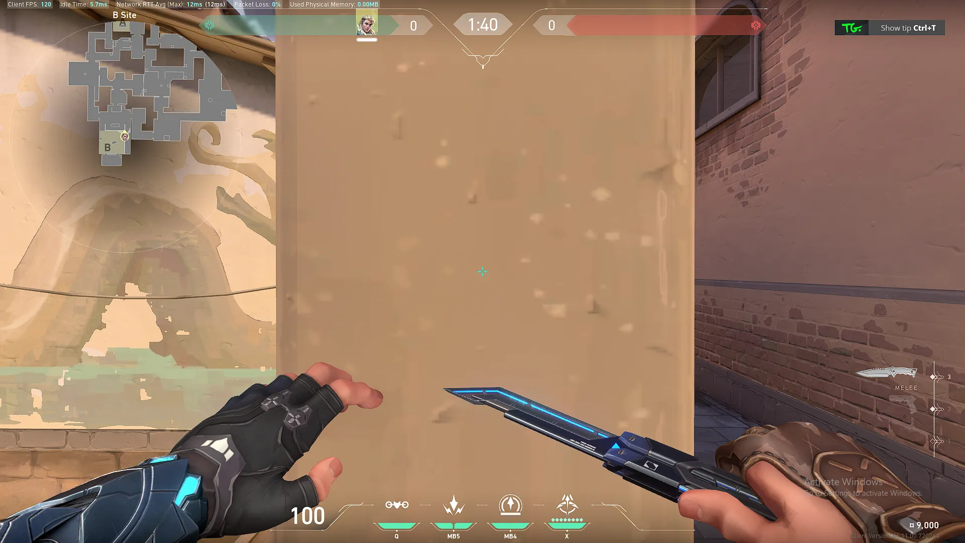 Sova Recon Bolt on Ascent Defense Site B — step 2 of 4: Aim — line up the shot