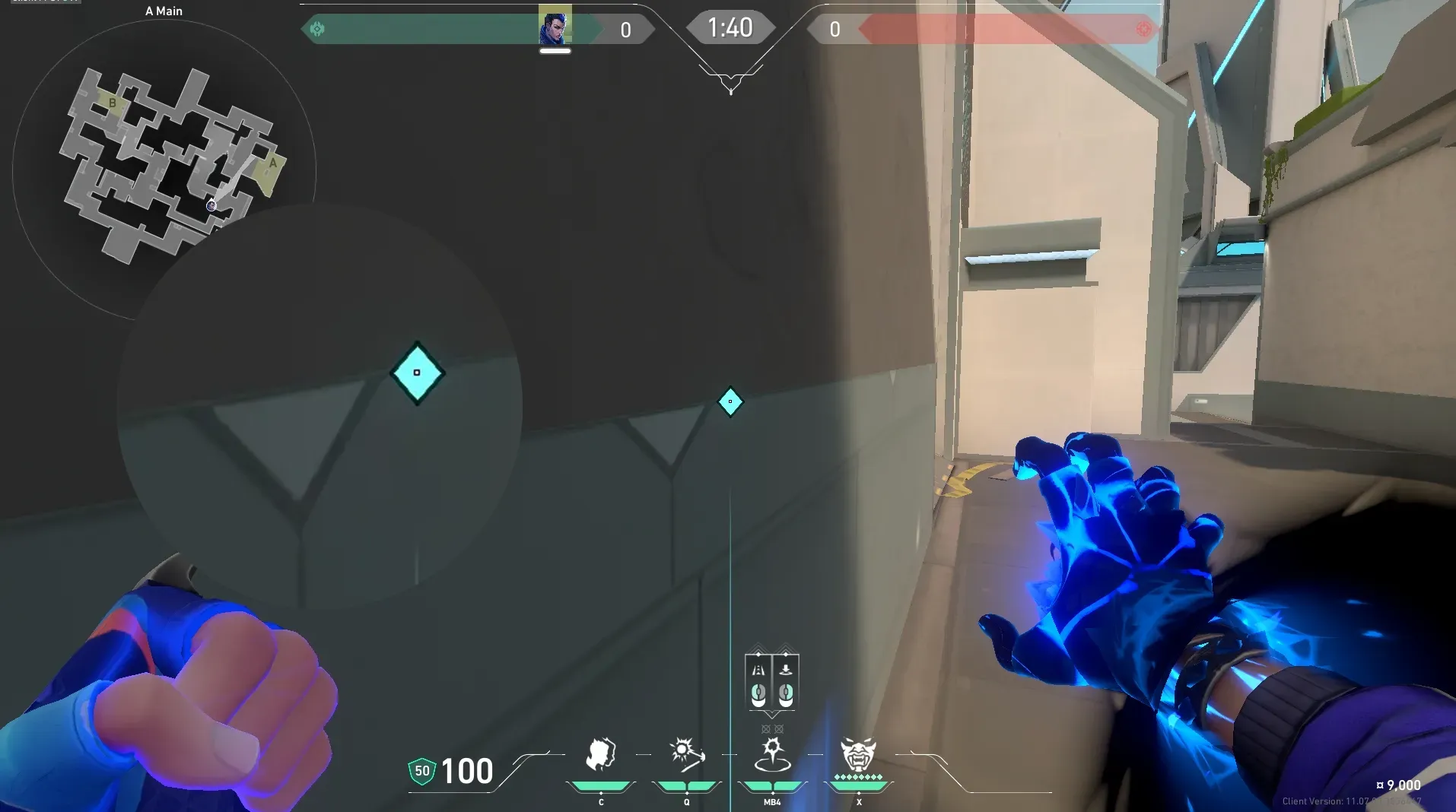 Yoru Gatecrash on Split Attack Site A — step 2 of 3: Aim — line up the shot