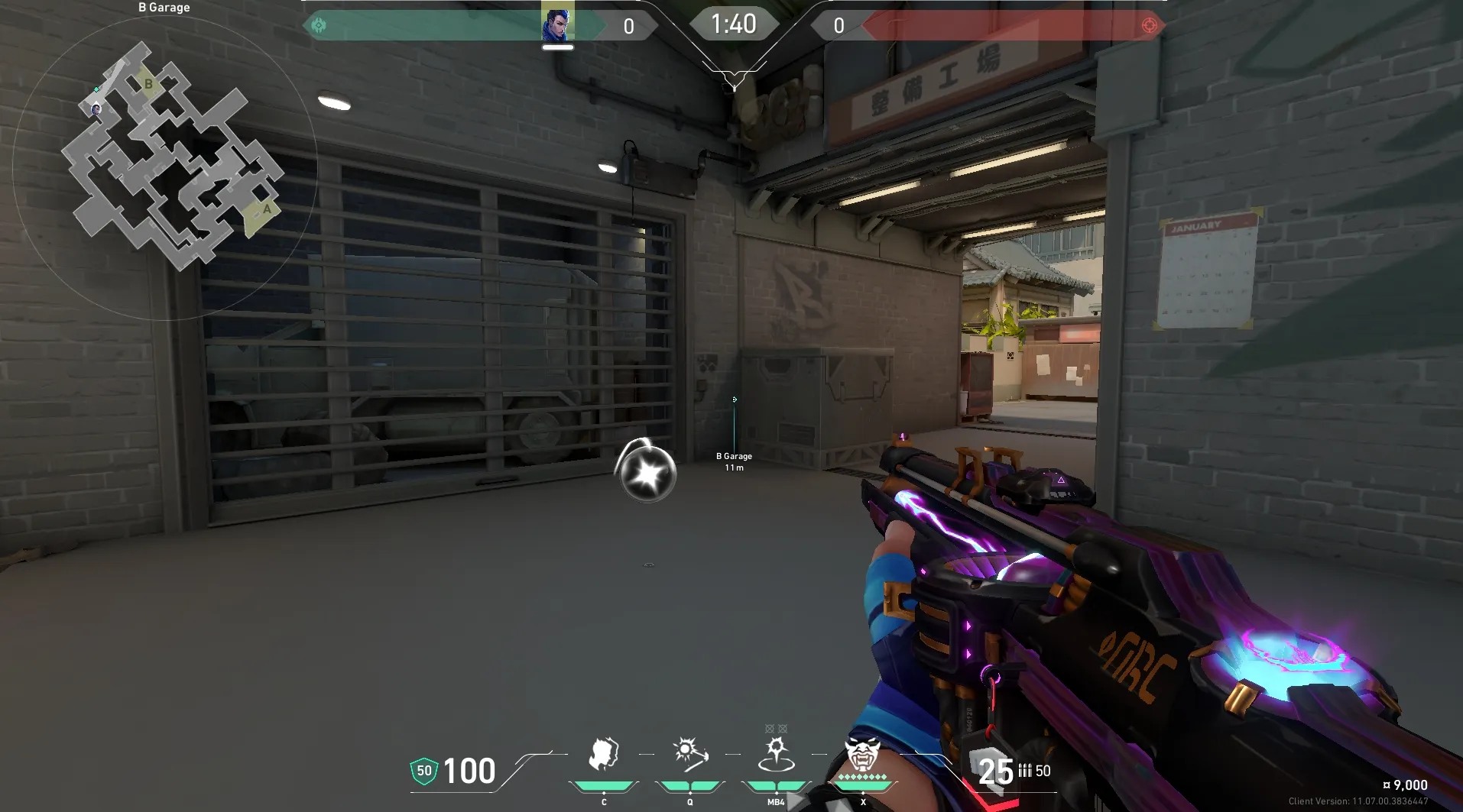 Yoru Gatecrash on Split Attack Site B — step 1 of 3: Position — where to stand