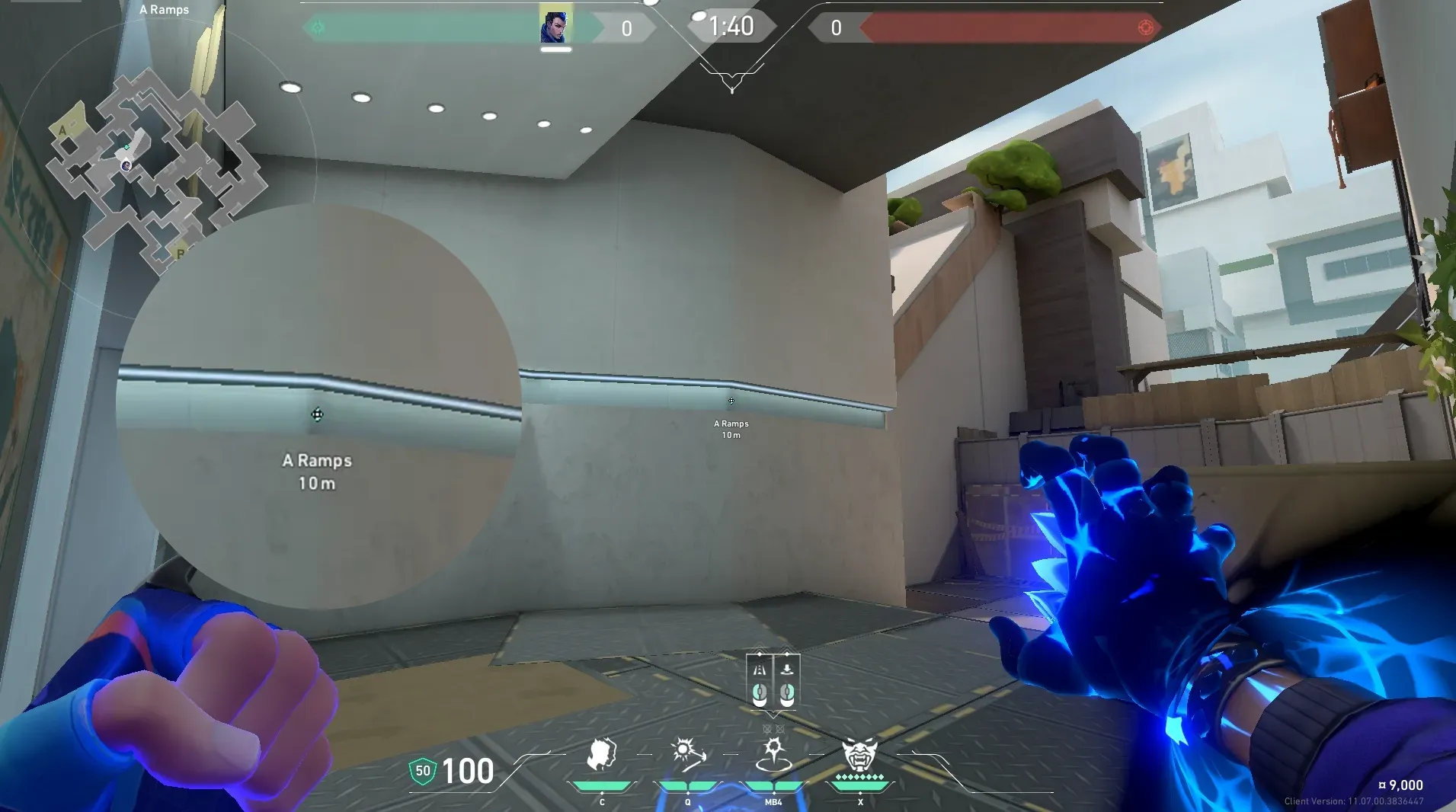 Yoru Gatecrash on Split Attack Site A — step 2 of 3: Aim — line up the shot