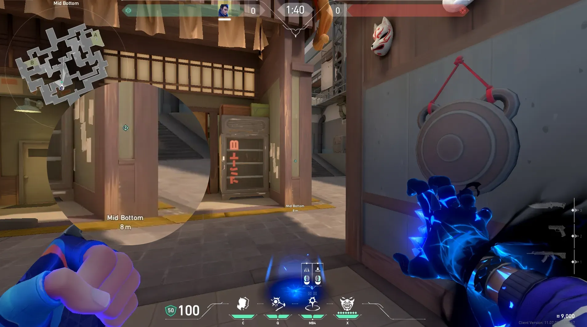 Yoru Gatecrash on Split Attack Mid — step 2 of 3: Aim — line up the shot