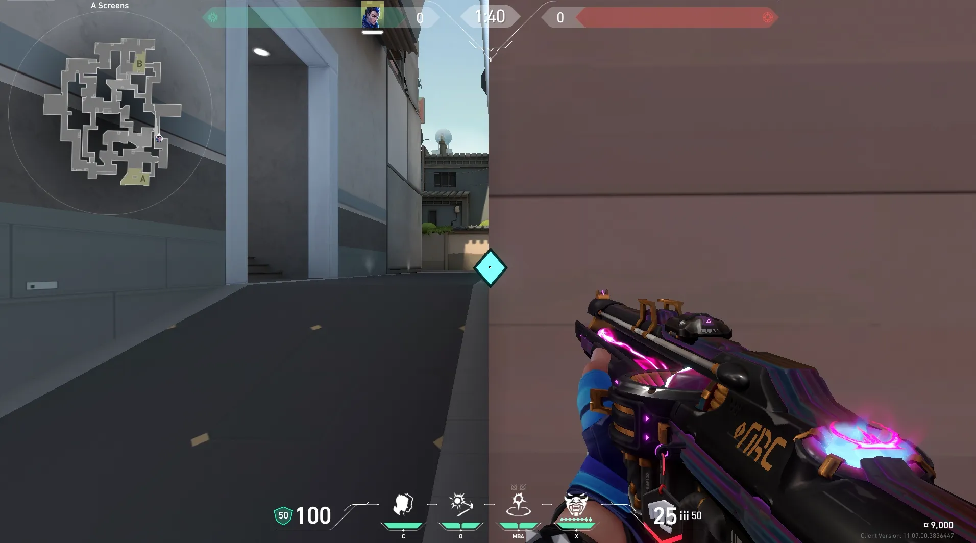 Yoru Gatecrash on Split Defense Site B — step 1 of 3: Position — where to stand