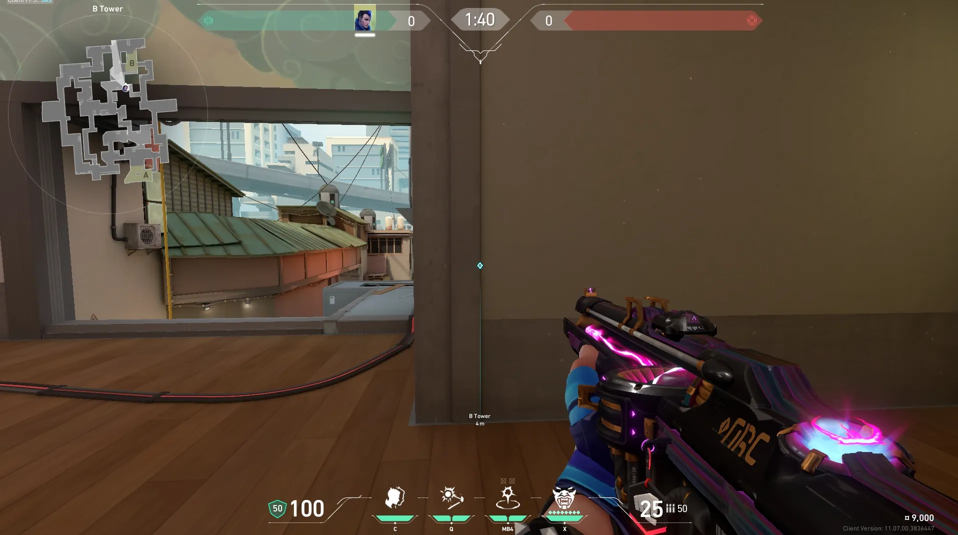 Yoru Gatecrash on Split Defense Site B — step 1 of 3: Position — where to stand