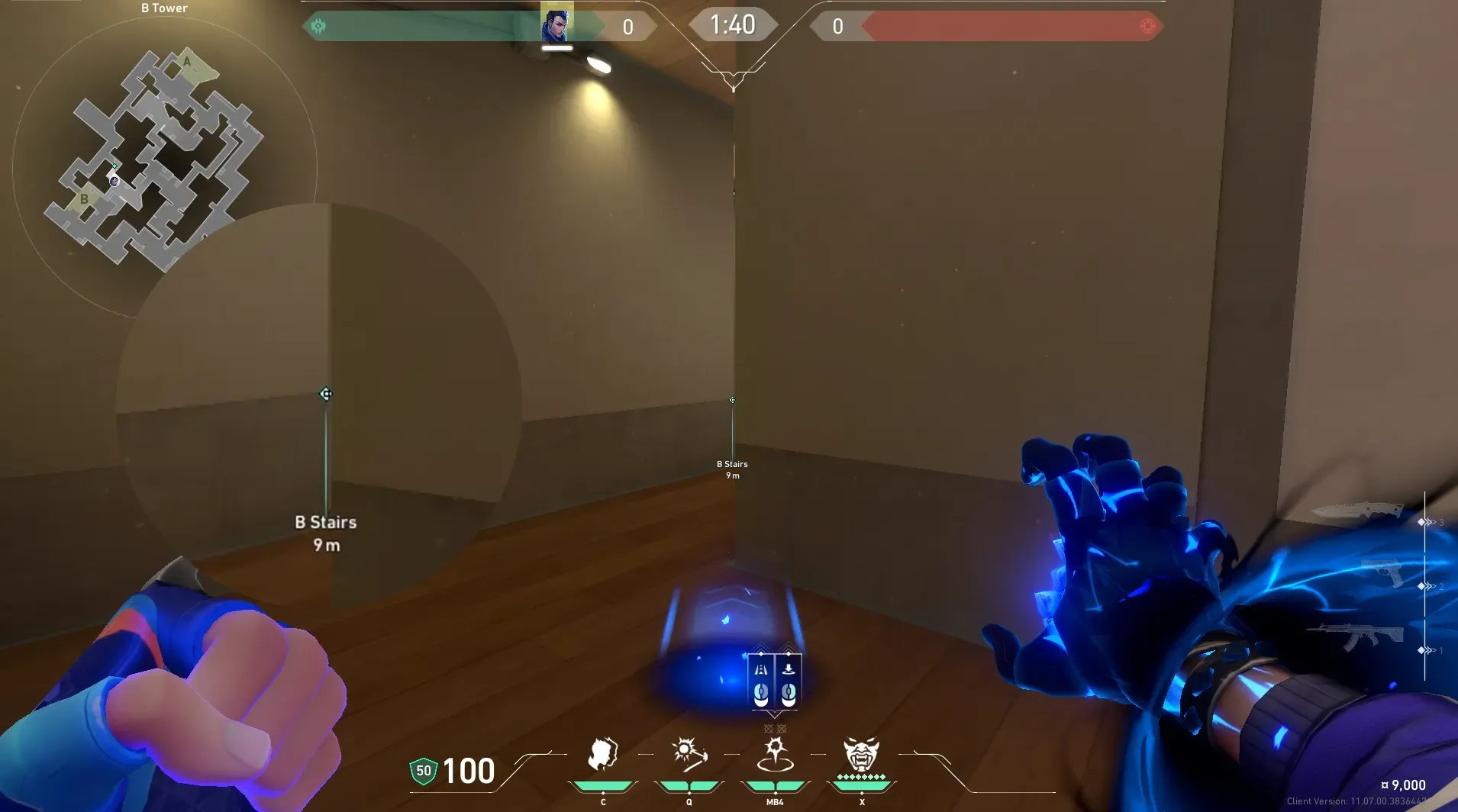 Yoru Gatecrash on Split Defense Site B — step 2 of 3: Aim — line up the shot