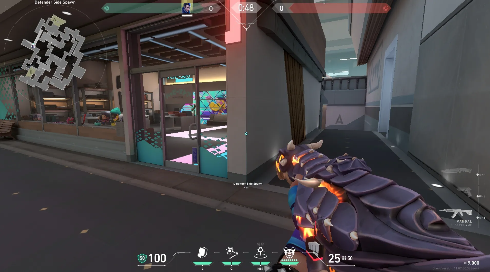 Yoru Gatecrash on Split Defense Site A — step 1 of 3: Position — where to stand