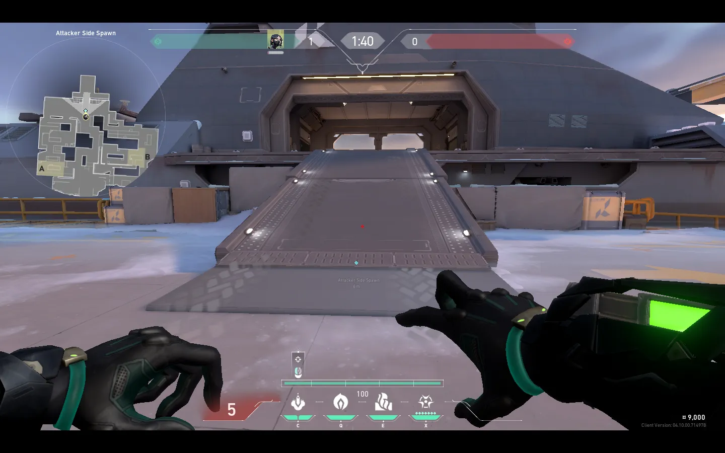 Viper Snake Bite on Icebox Attack Mid — step 1 of 4: Position — where to stand