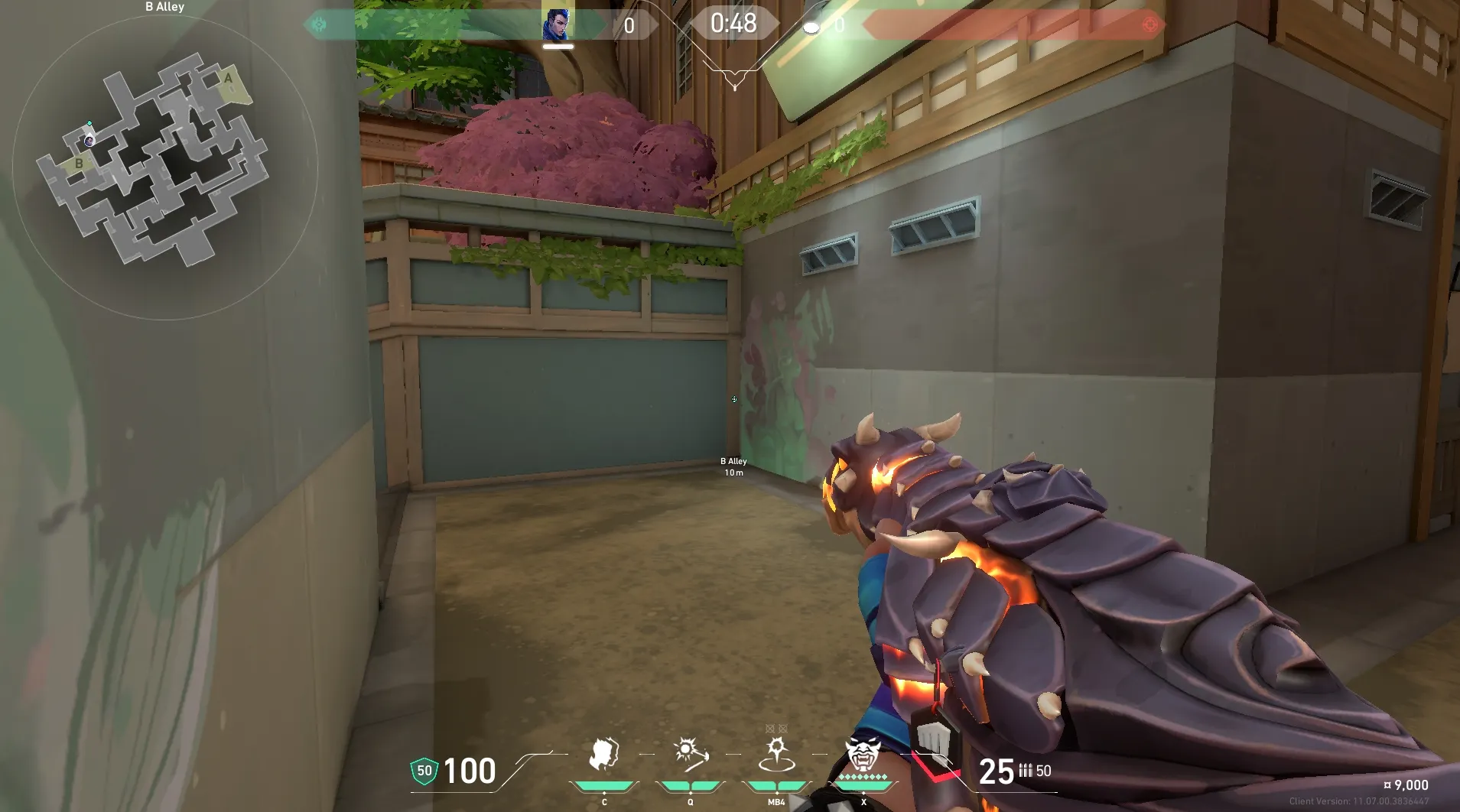 Yoru Gatecrash on Split Defense Site B — step 1 of 3: Position — where to stand