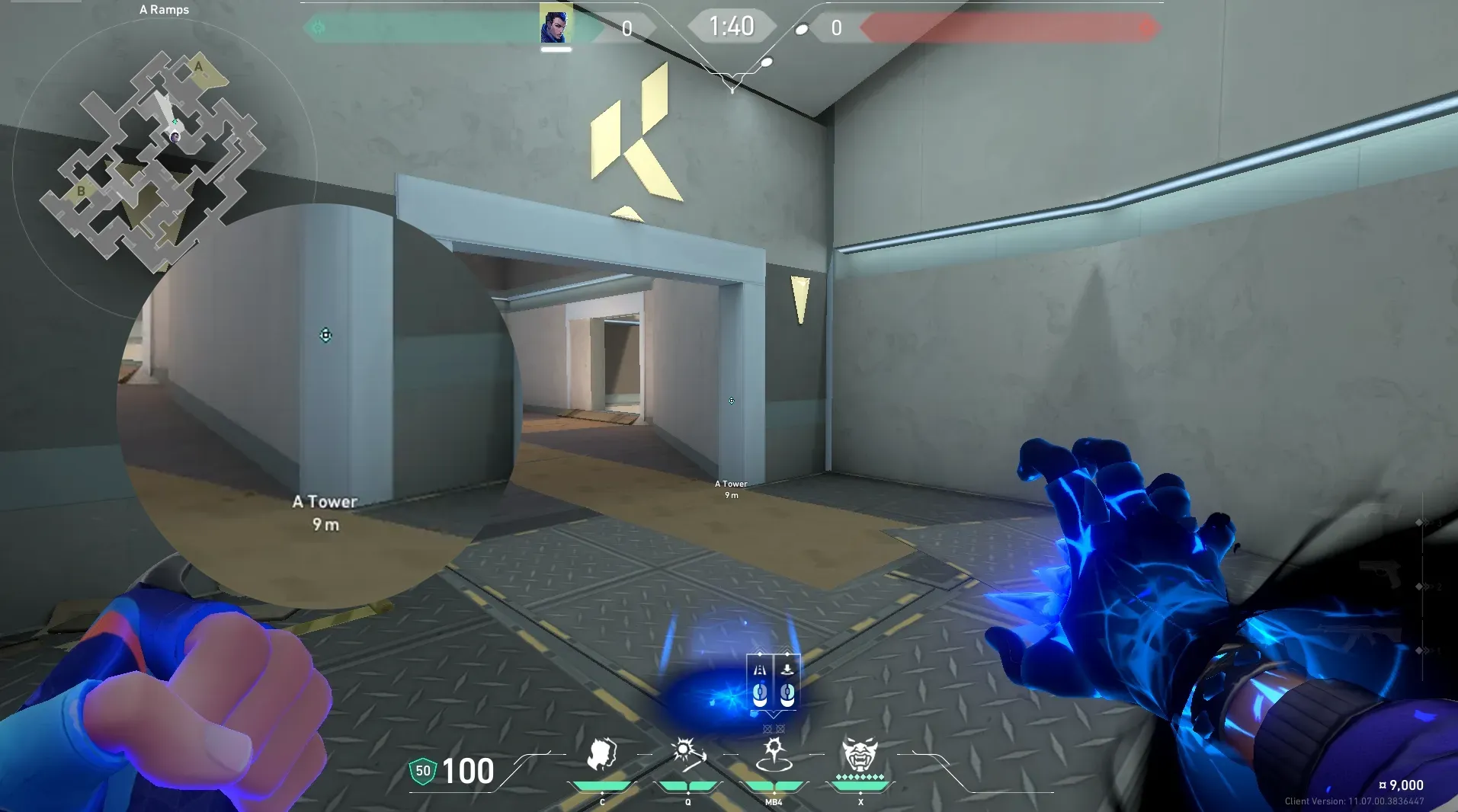 Yoru Gatecrash on Split Attack Site A — step 2 of 3: Aim — line up the shot
