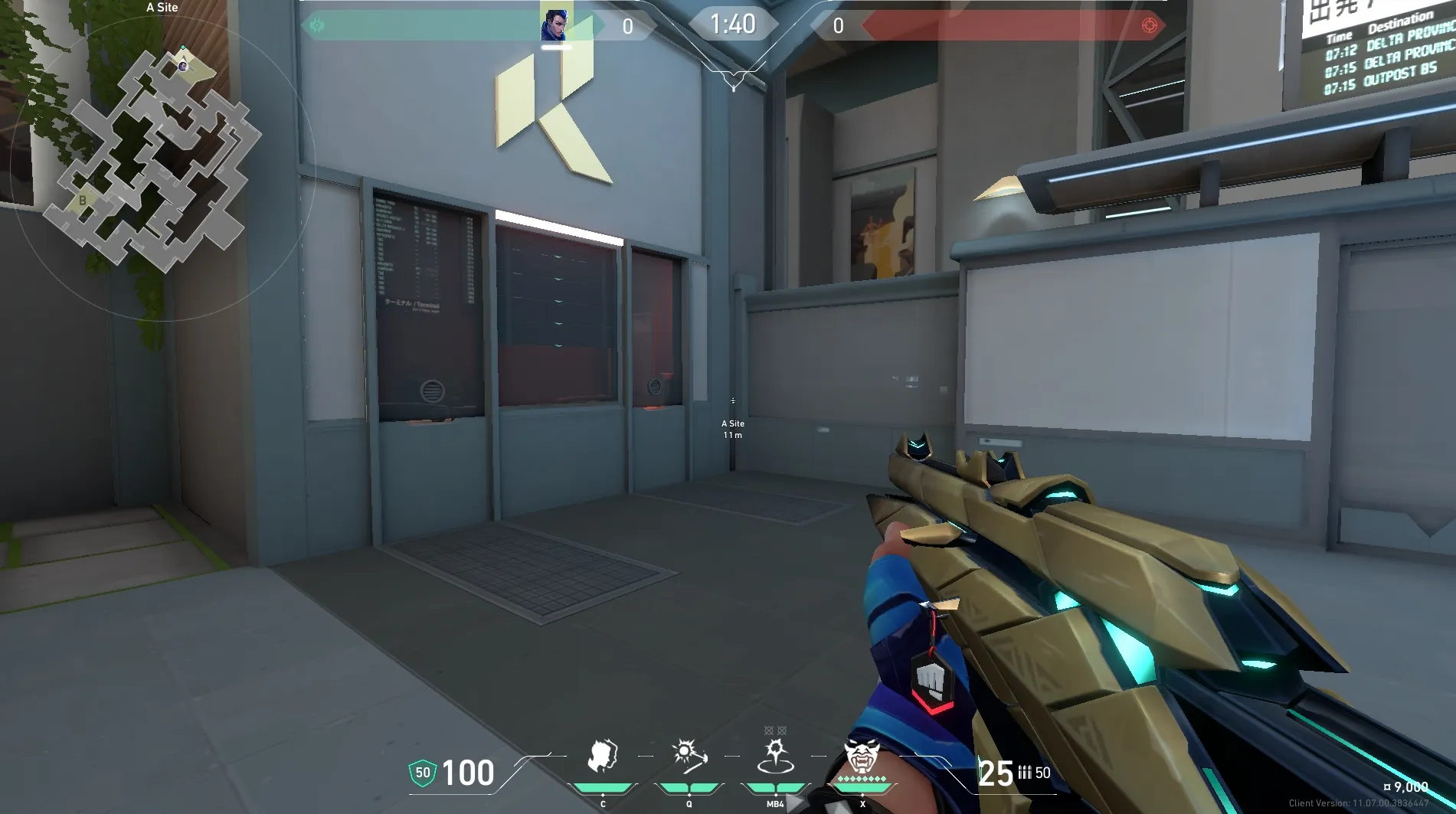 Yoru Gatecrash on Split Defense Site A — step 1 of 3: Position — where to stand