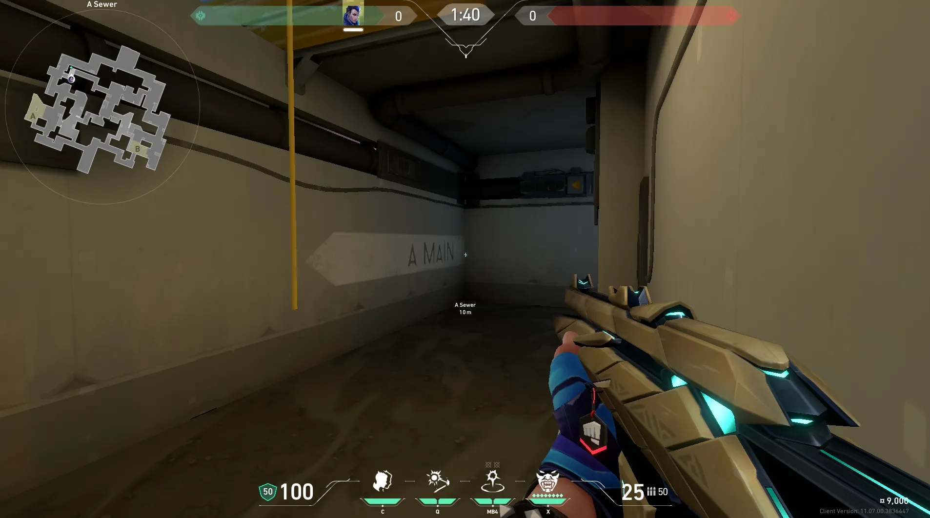 Yoru Gatecrash on Split Attack Site B — step 1 of 4: Position — where to stand