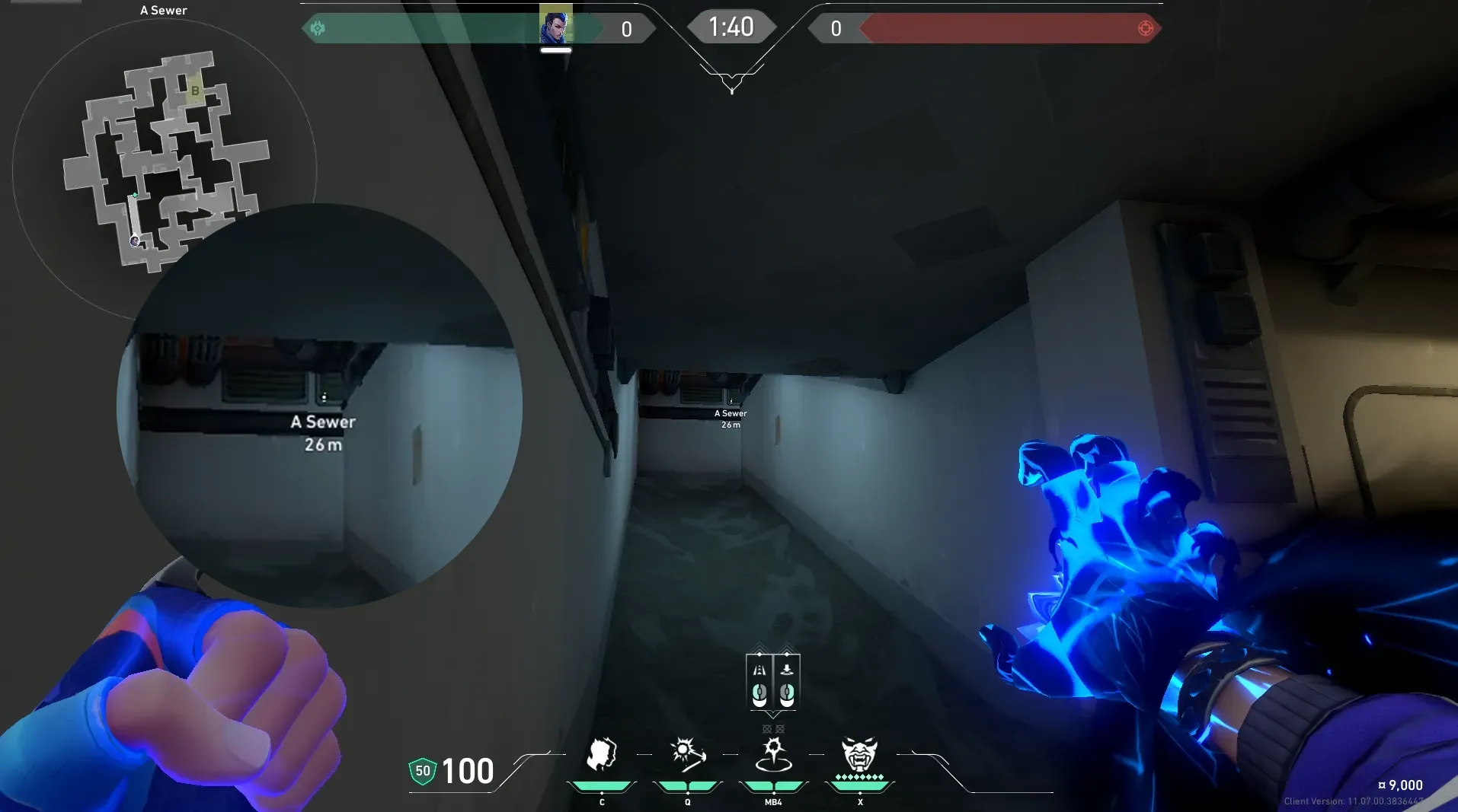 Yoru Gatecrash on Split Attack Site B — step 2 of 4: Aim — line up the shot