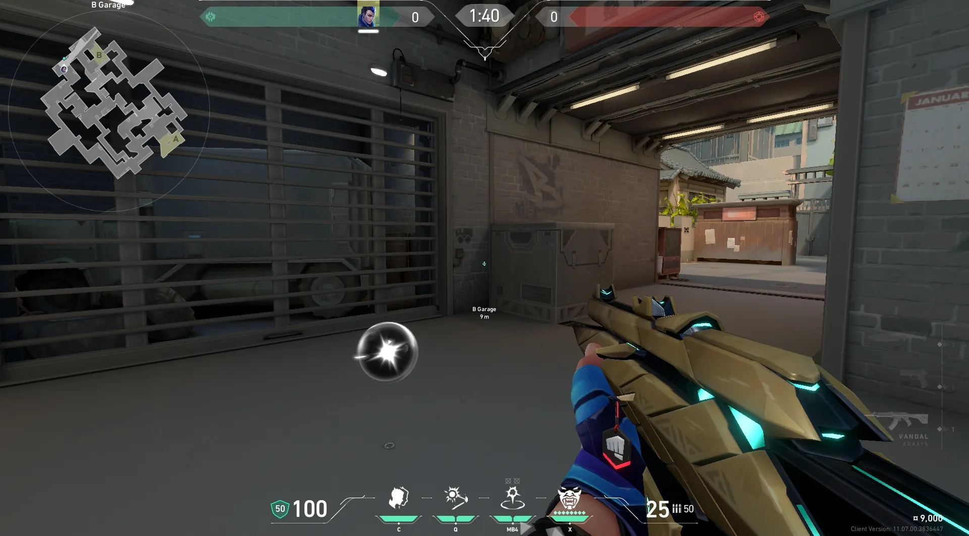 Yoru Gatecrash on Split Attack Site B — step 1 of 3: Position — where to stand
