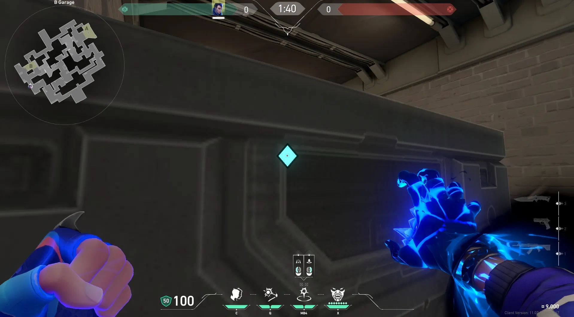 Yoru Gatecrash on Split Attack Site B — step 2 of 3: Aim — line up the shot