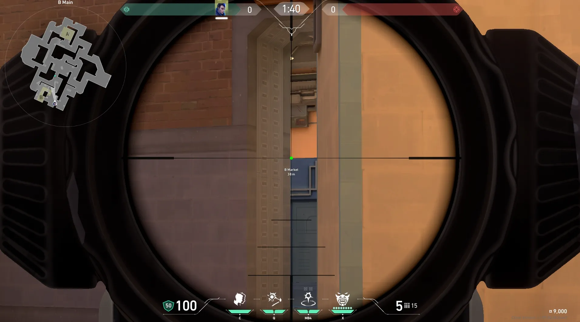 Yoru Gatecrash on Sunset Attack Site A — step 3 of 4: Aim — line up the shot