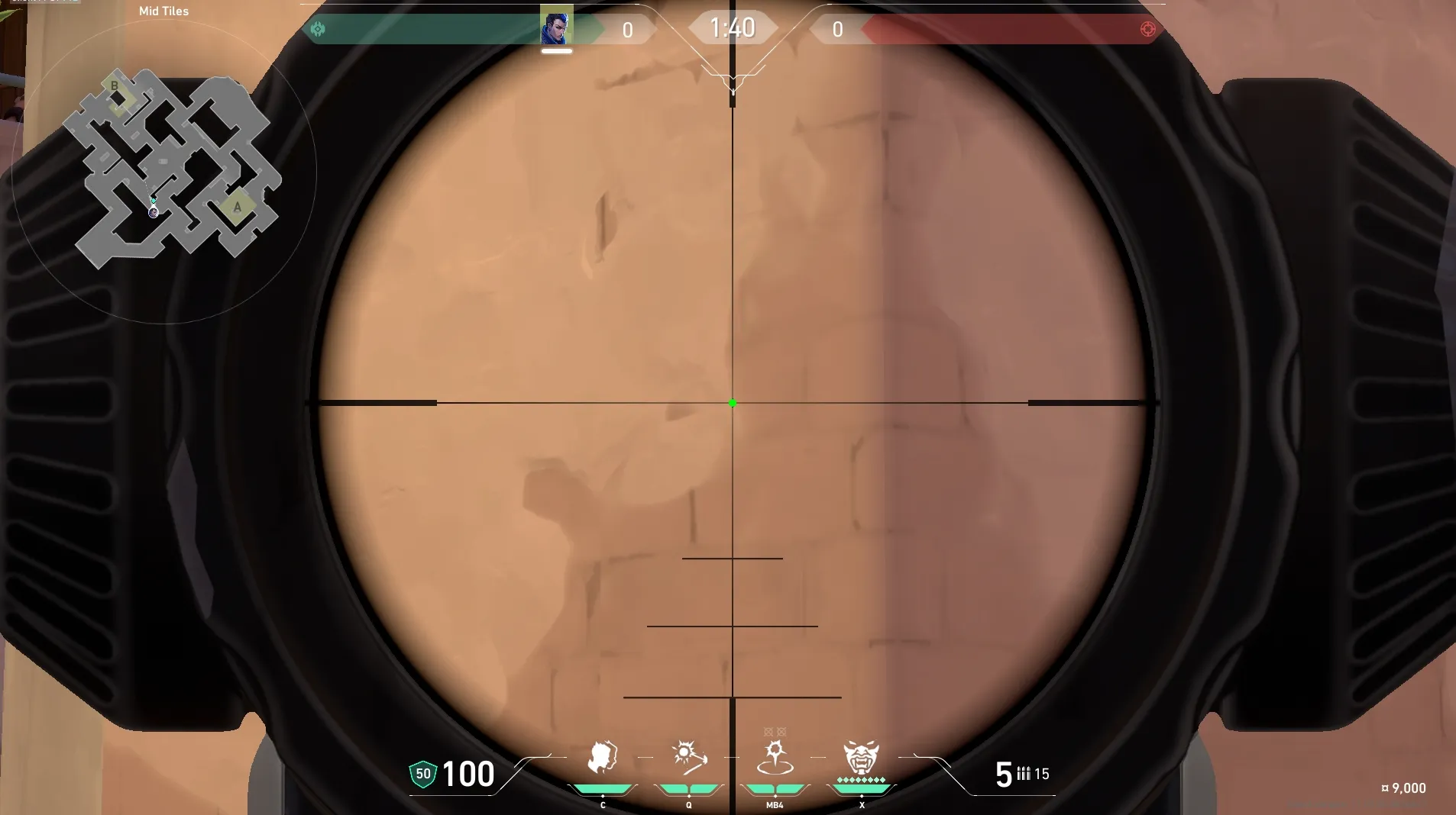 Yoru Gatecrash on Sunset Attack Mid — step 3 of 4: Aim — line up the shot