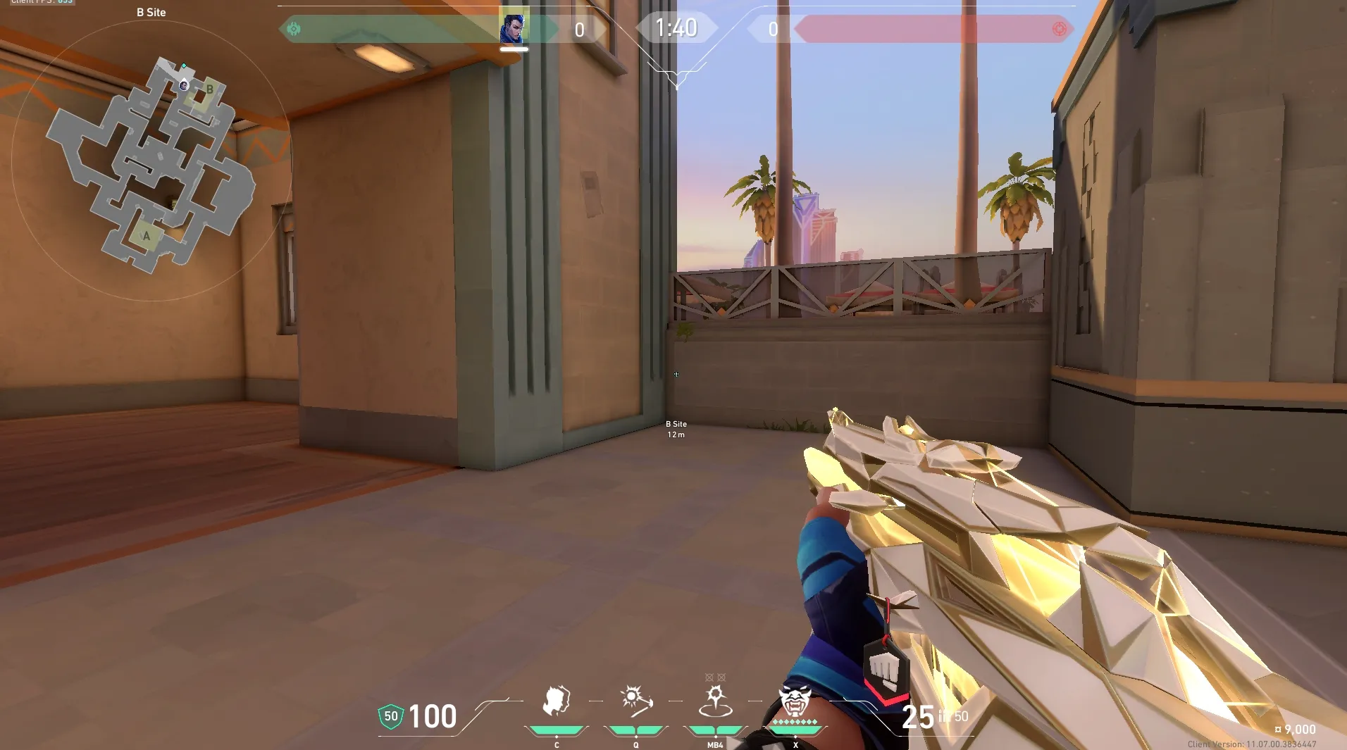 Yoru Gatecrash on Sunset Defense Mid — step 1 of 3: Position — where to stand