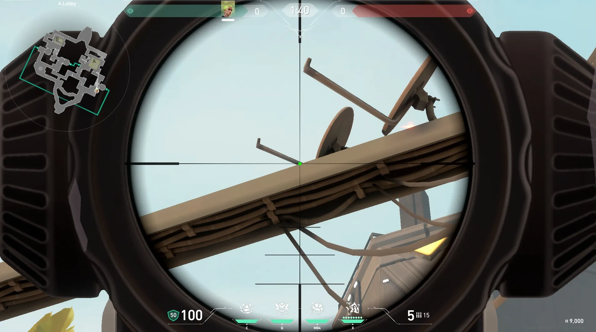Gekko Mosh Pit on Bind Attack Site A — step 3 of 4: Aim — line up the shot