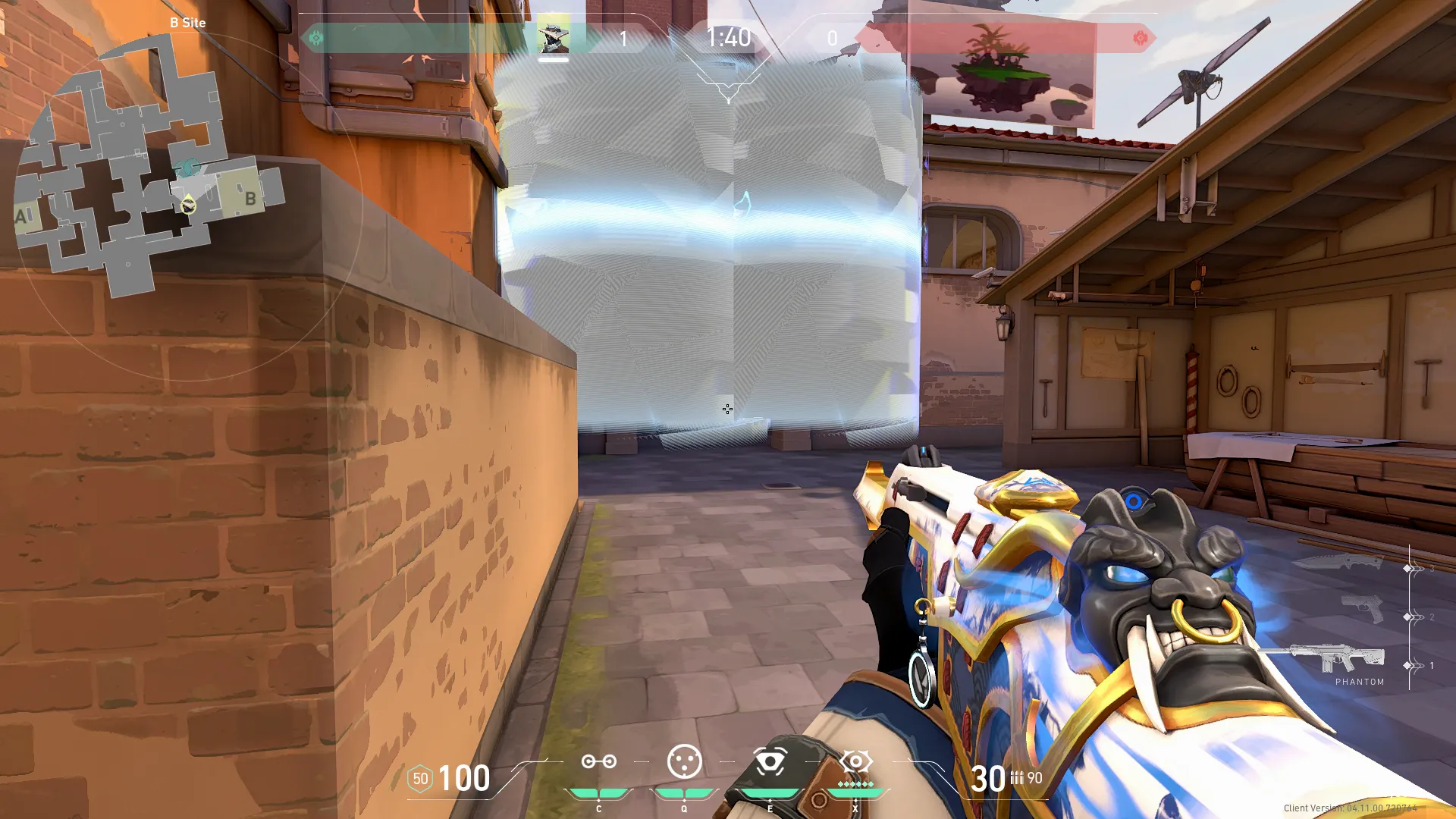 Cypher Cyber Cage on Ascent Defense Site B — step 4 of 10: Aim — line up the shot