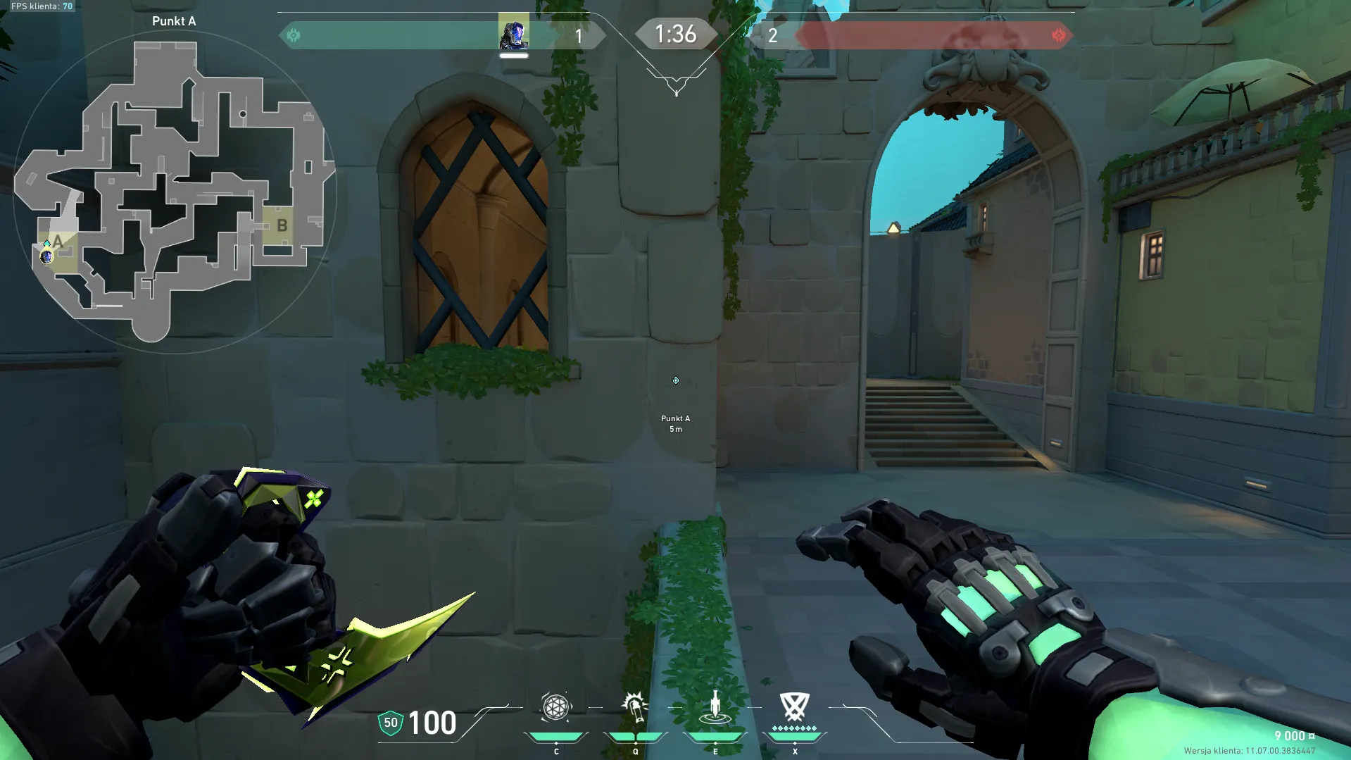 KAY/O Zero_Point on Pearl Defense Site B — step 1 of 3: Position — where to stand