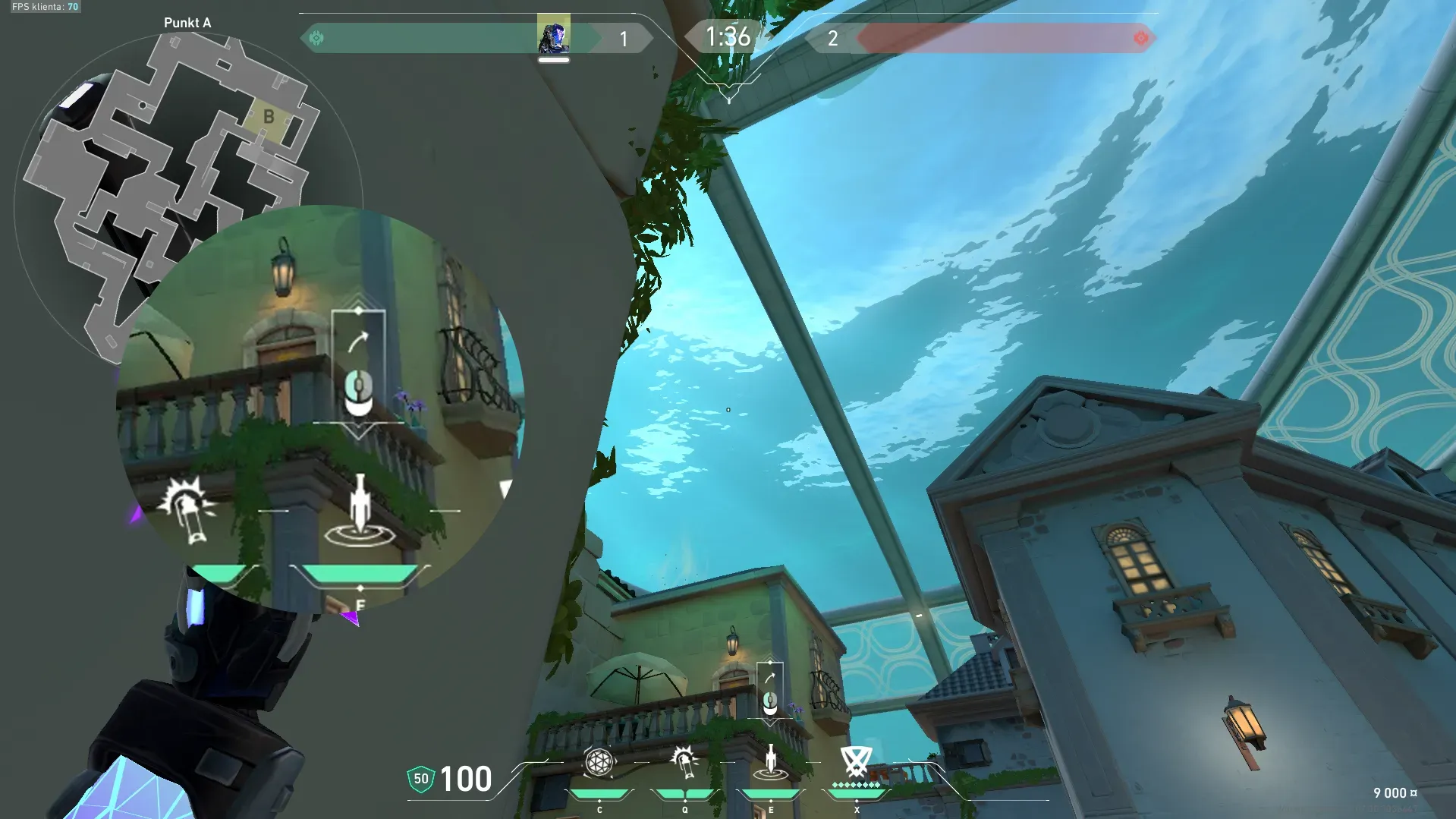 KAY/O Zero_Point on Pearl Defense Site B — step 2 of 3: Aim — line up the shot