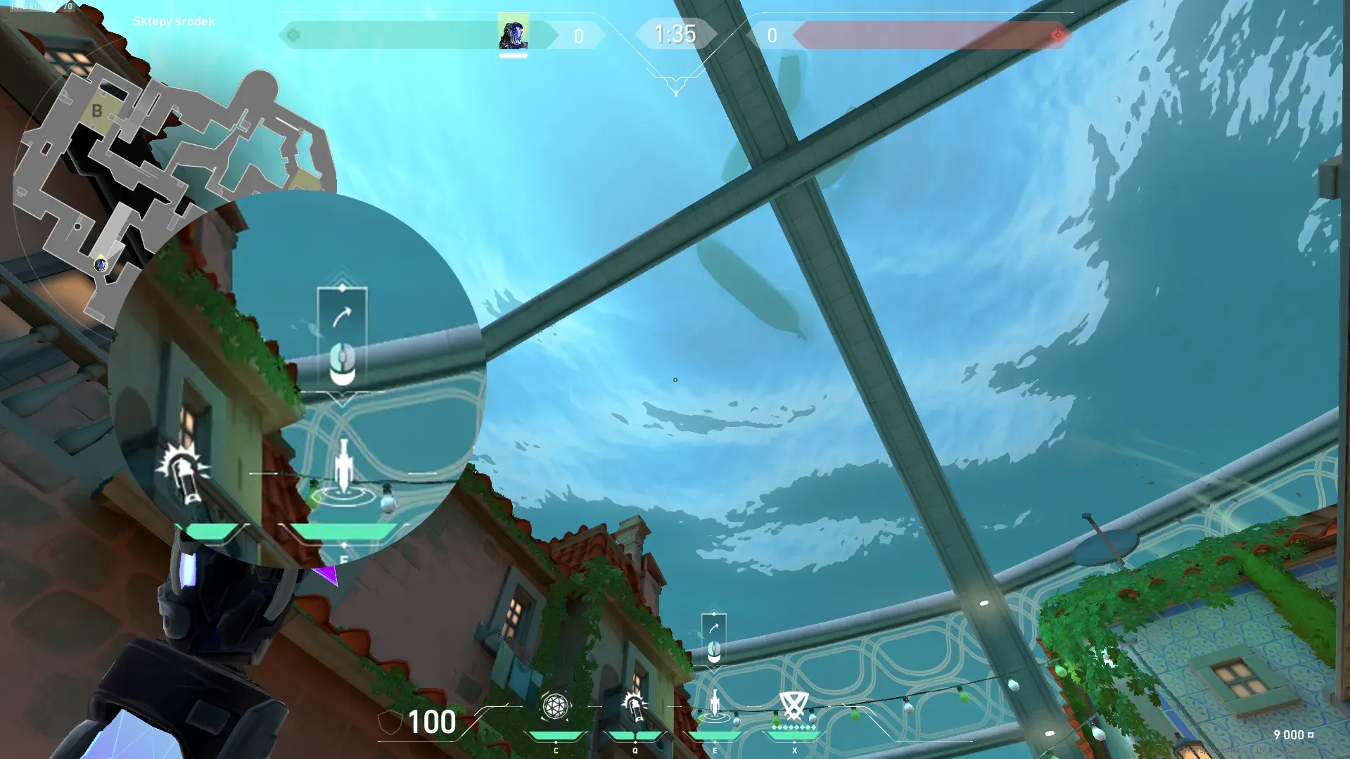 KAY/O Zero_Point on Pearl Attack Site B — step 2 of 3: Aim — line up the shot